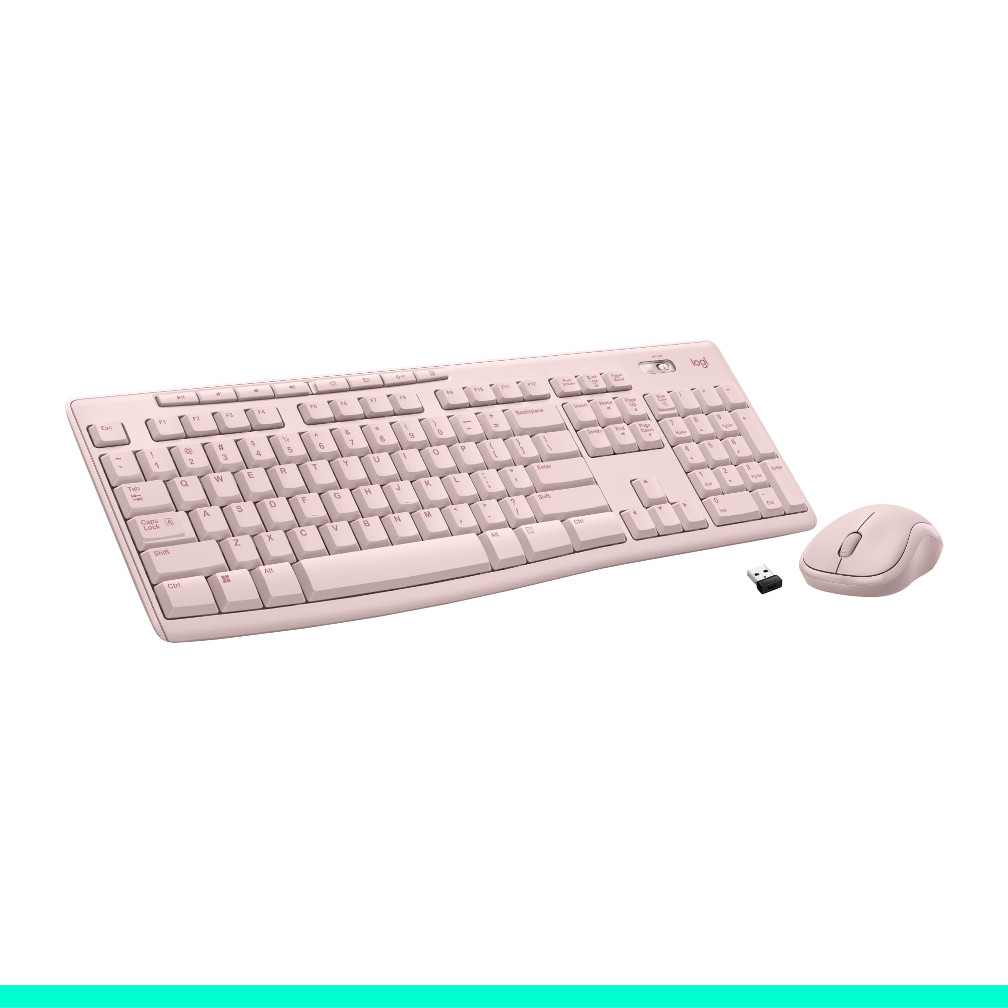 Logitech Mk270 Wireless Keyboard And Mouse Combo For Windows, 2.4 Ghz Wireless, Compact Mouse, 8 Multimedia And Shortcut Keys, 2
