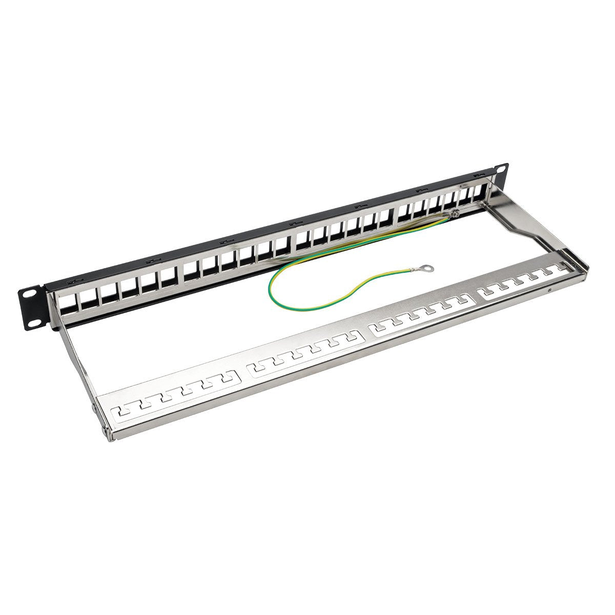 Tripp Lite 24Port Shielded Blank Patch Panel Rj45 Usb Hdmi Cat5/6 1Urm Taa (N062 024 Kj Sh) , Black