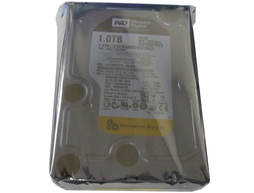 Western Digital 1 Tb Re3 Sata 3 Gb/S 7200 Rpm 32 Mb Cache Bulk/Oem Enterprise Hard Drive   Wd1002Fbys