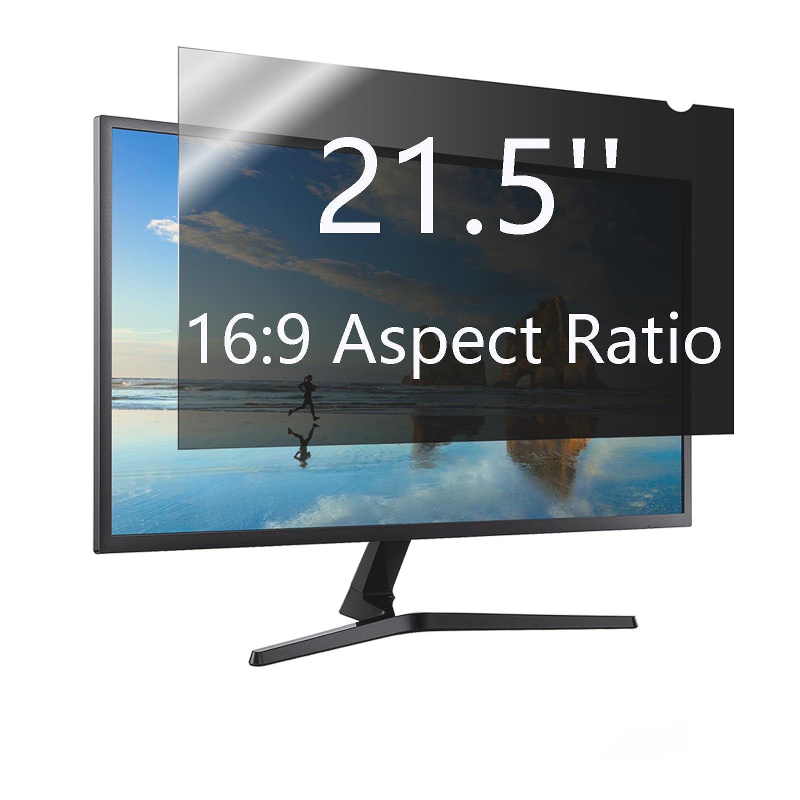 J J Dream 21.5 Inch Privacy Screen For Computer Monitor Blue Light Screen Protector Anti Glare Anti Scratch Monitor Privacy Shield Screen 21.5 Inch 16:9 Aspect Ratio