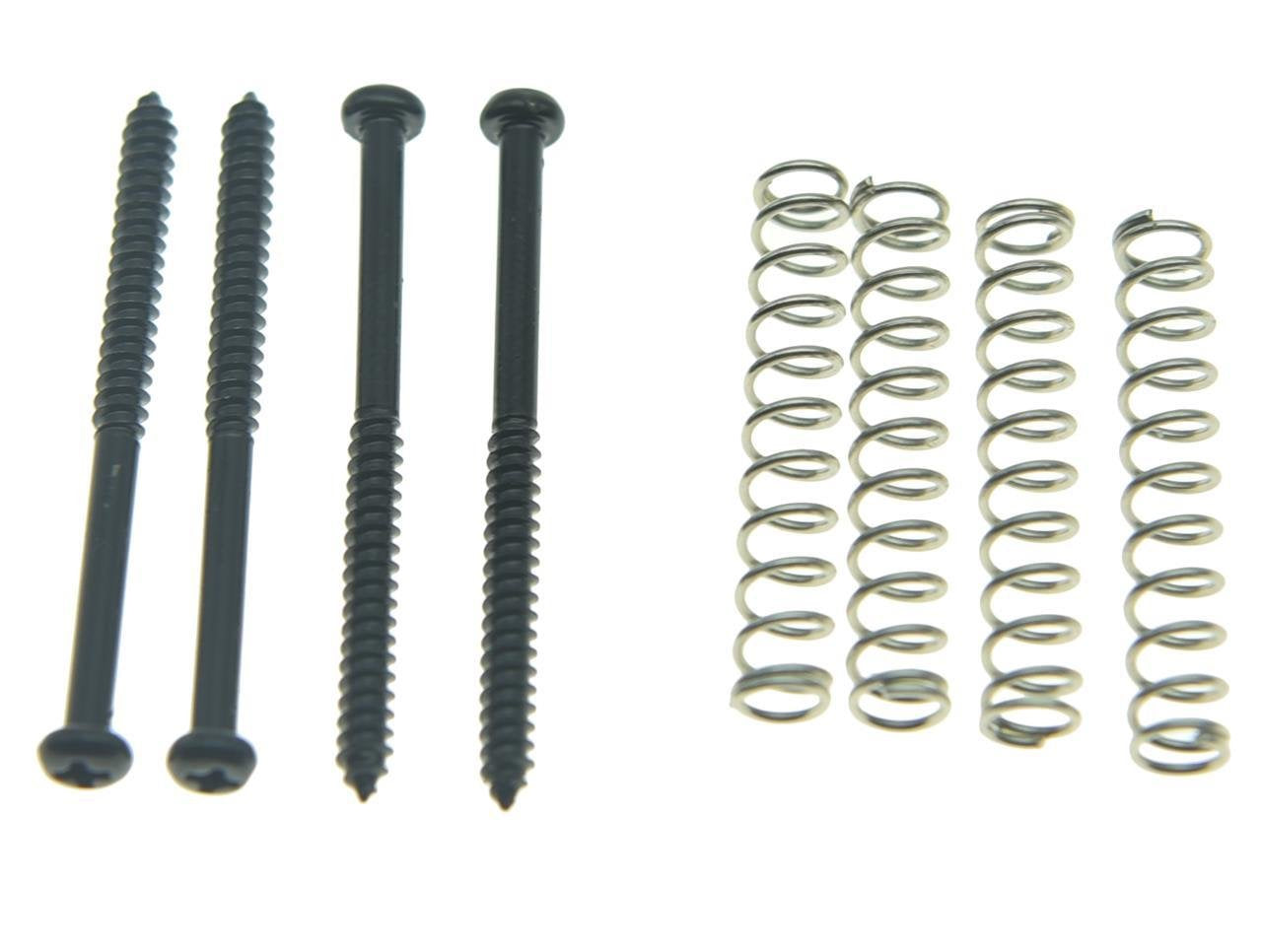 Dopro Pack Of 20 Bass Guitar Pickup Mounting Screws Pickup Springs For Precision P Bass Or J Bass Or P90 Soap Bar Pickups Black