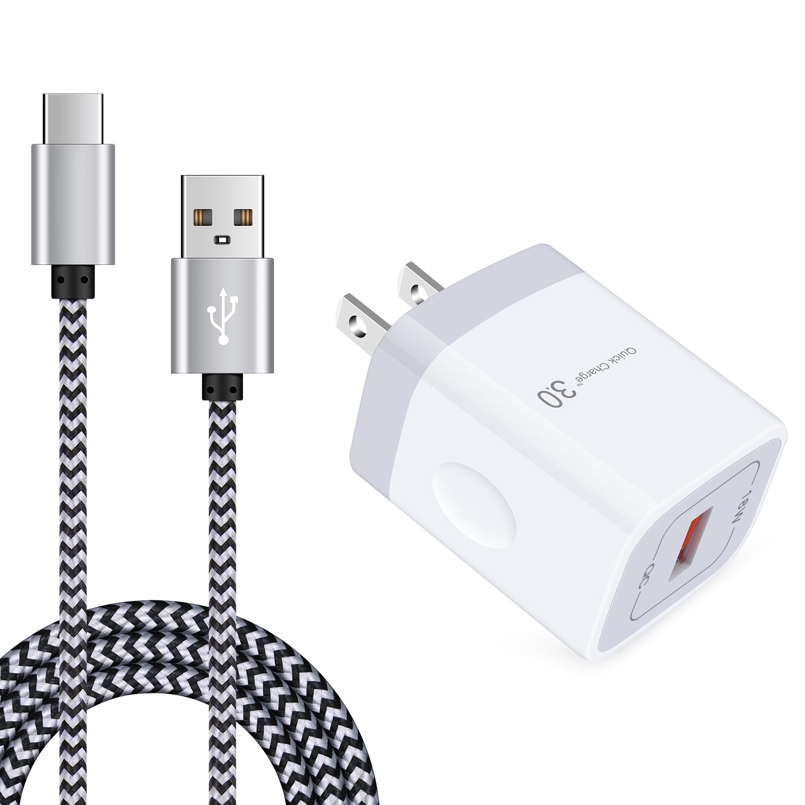 Quick Charge 3.0 Fast Charger Compatible Moto X4, Z4 Z3 Z2 Z Play Force, G8 G7 Power Play, G6, G6 Plus(Not for G6 Play), Motorol