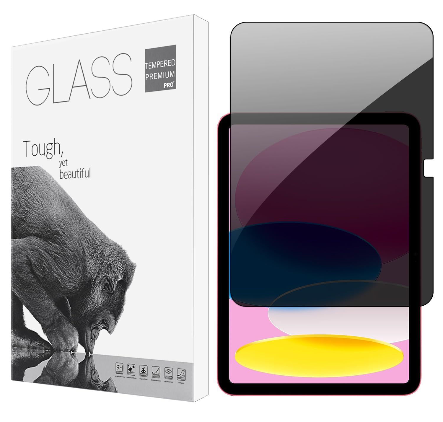 Privacy Screen Film Protector For Ipad 10.9 Inch Tablet (2022 Released, 10Th Gen, A2696/A2757/A2777), Anti Scratch 9H Hardness I