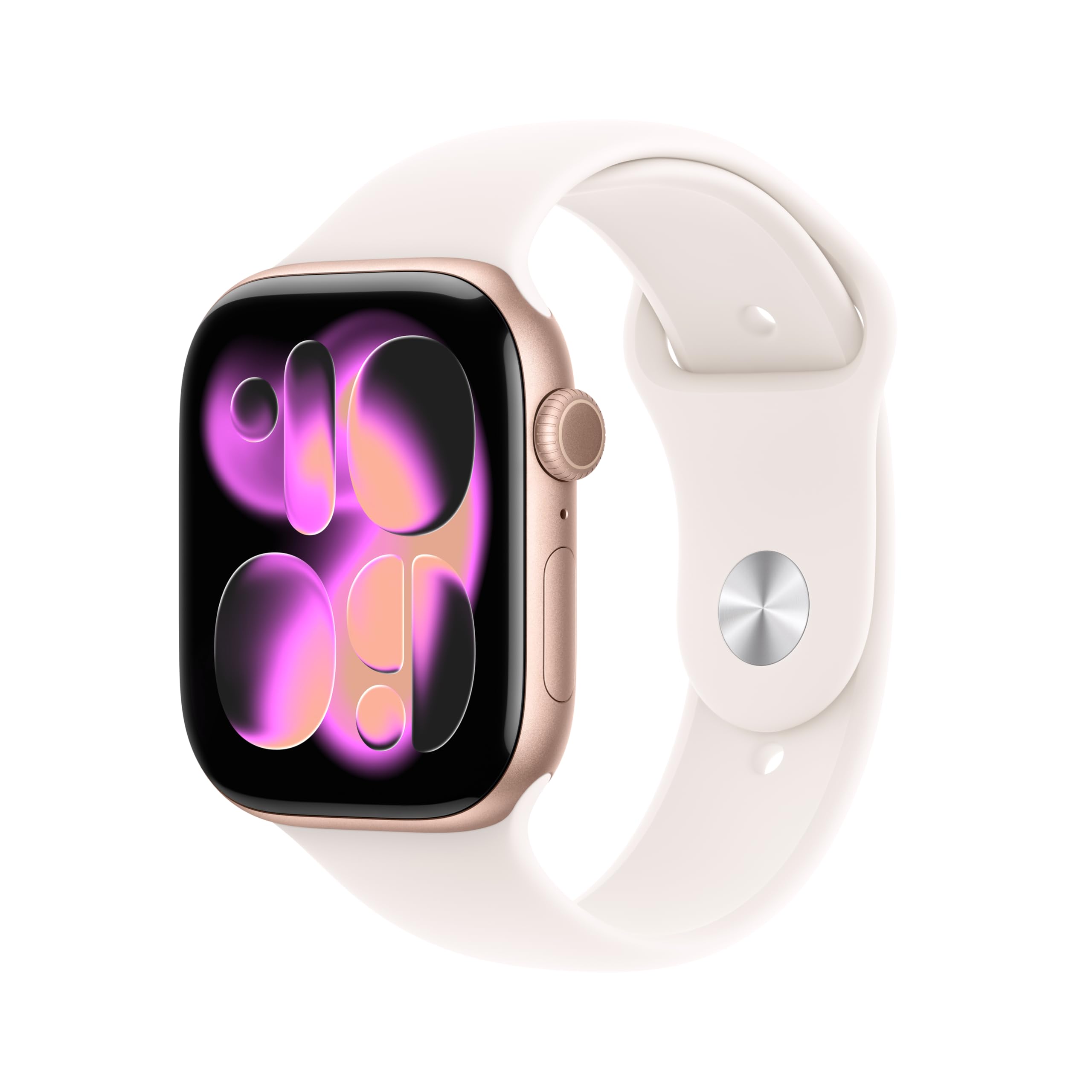Apple Watch Series 11 [GPS 46mm] Smartwatch with Rose Gold Aluminum Case with Light Blush Sport Band  M/L. Sleep Score, Fitness
