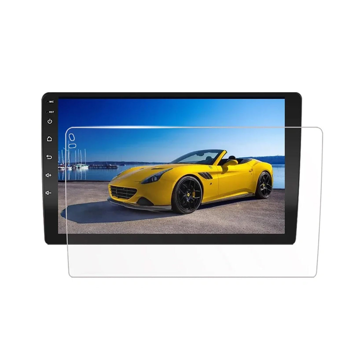 2Pack Tempered Glass Screen Protector For Double Din Android Car Radio Stereo Player Auto Gps Navigation 9 Inch Universal Protec