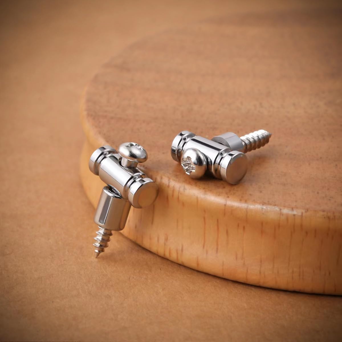 Guyker Guitar Roller String Retainers(Set Of 2)   String Guide, Strings Trees Replacement Part For Electric Guitars, Sr1 Chrome