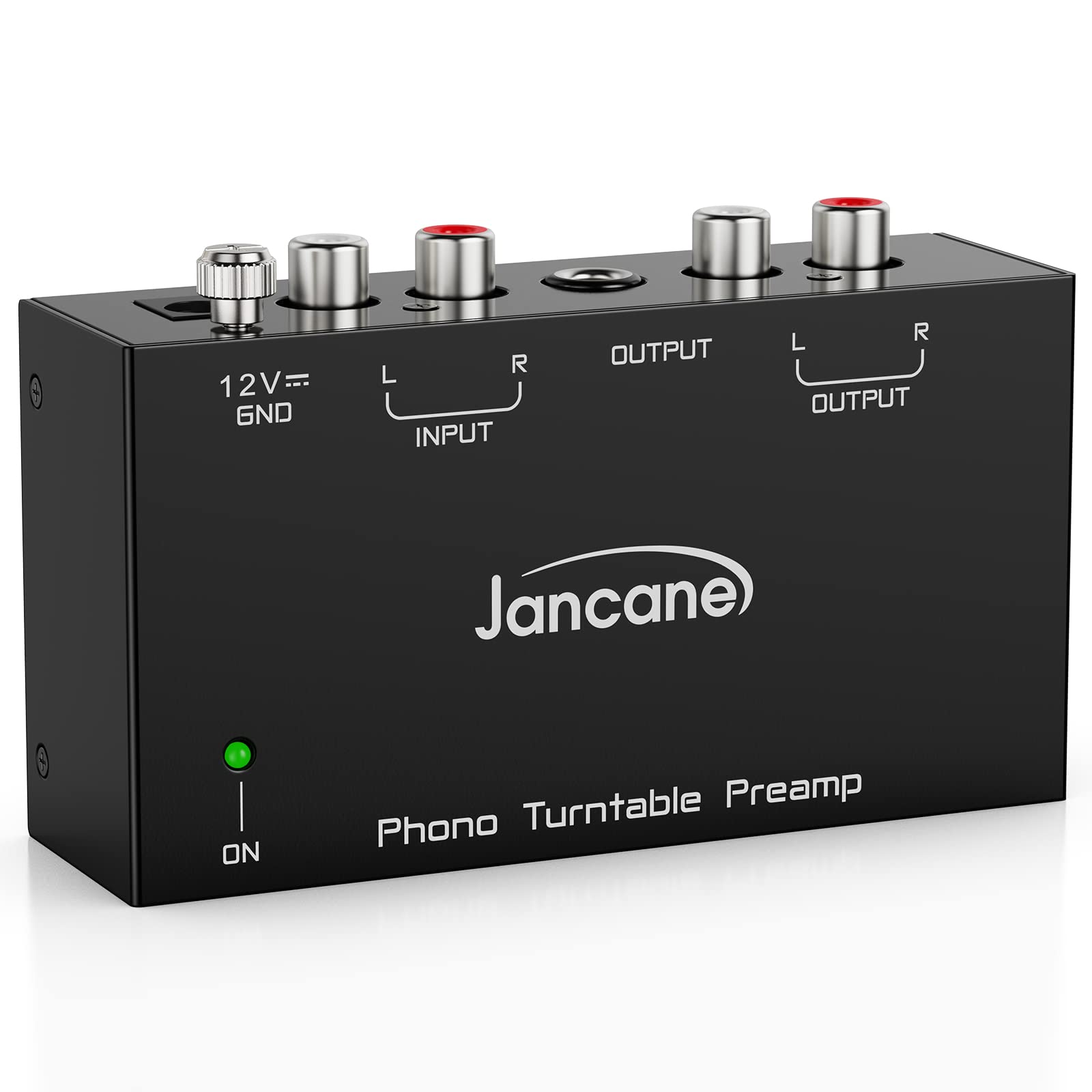 Jancane Phono Preamp For Turntable  Mini Electronic Audio Stereo Phonograph Preamplifier With Rca Input, Rca/Trs Output, Low Noi