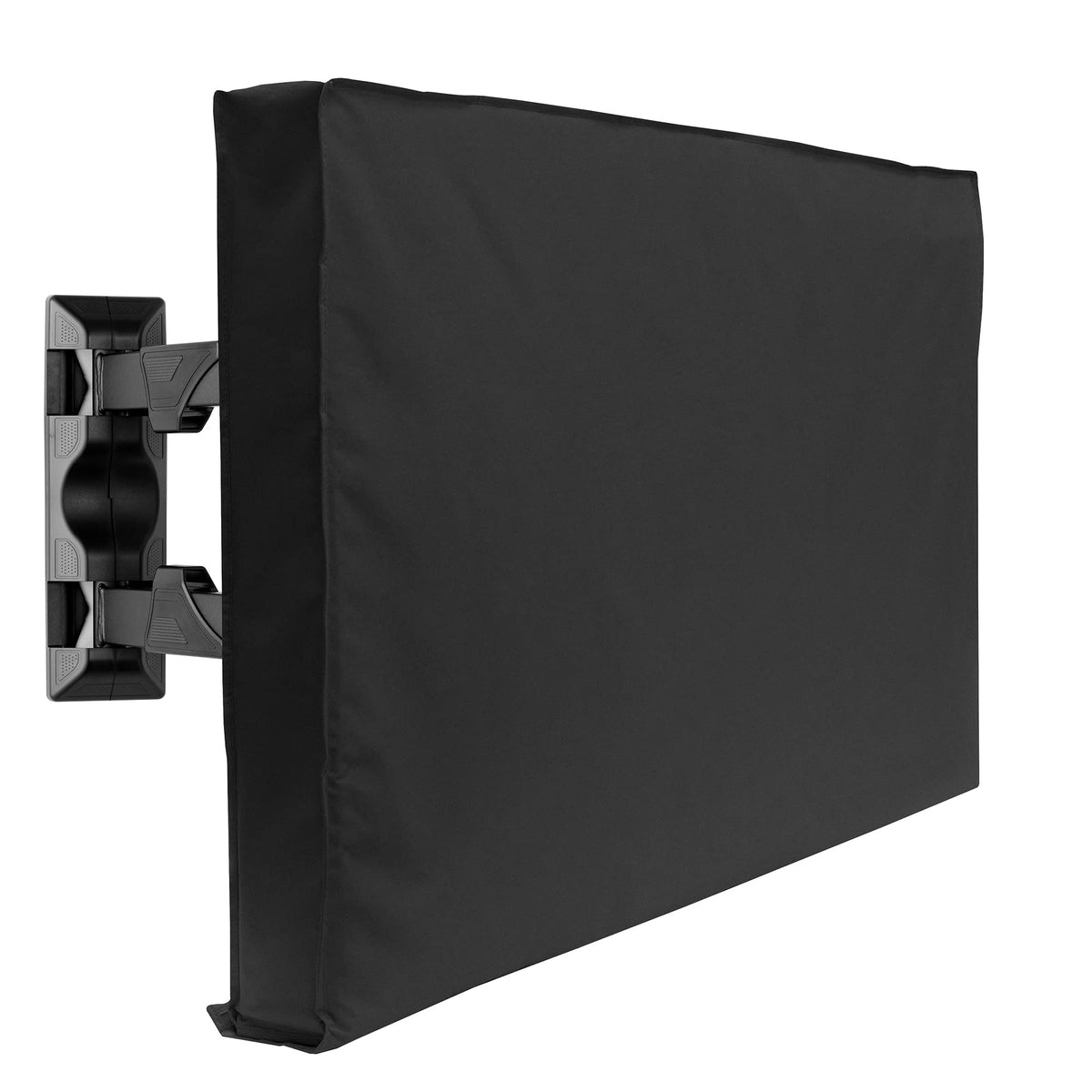Mount Factory Outdoor TV Cover - 65' Model For 63' - 67' Flat Screens - Slim Fit - Weatherproof Weather Dust Resistant Television Protector - Black