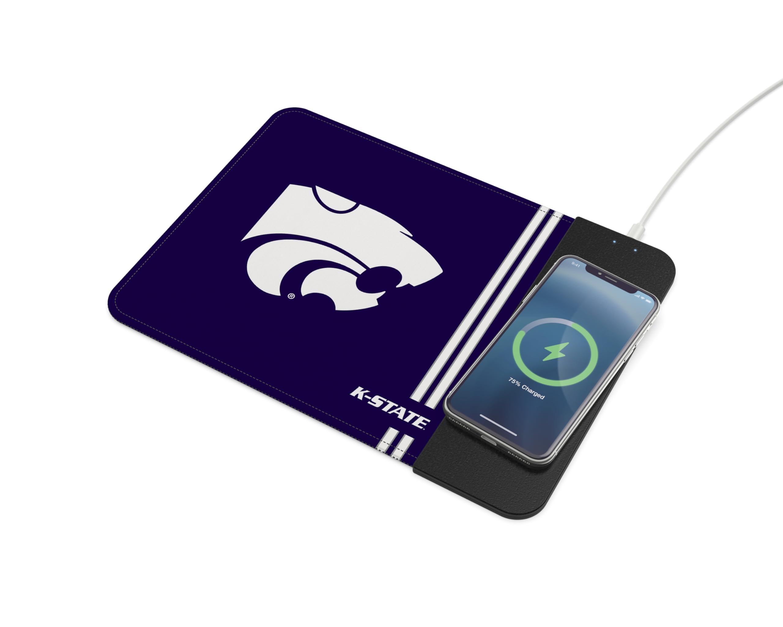 Soar Ncaa Wireless Charging Mouse Pad, Kansas State Wildcats