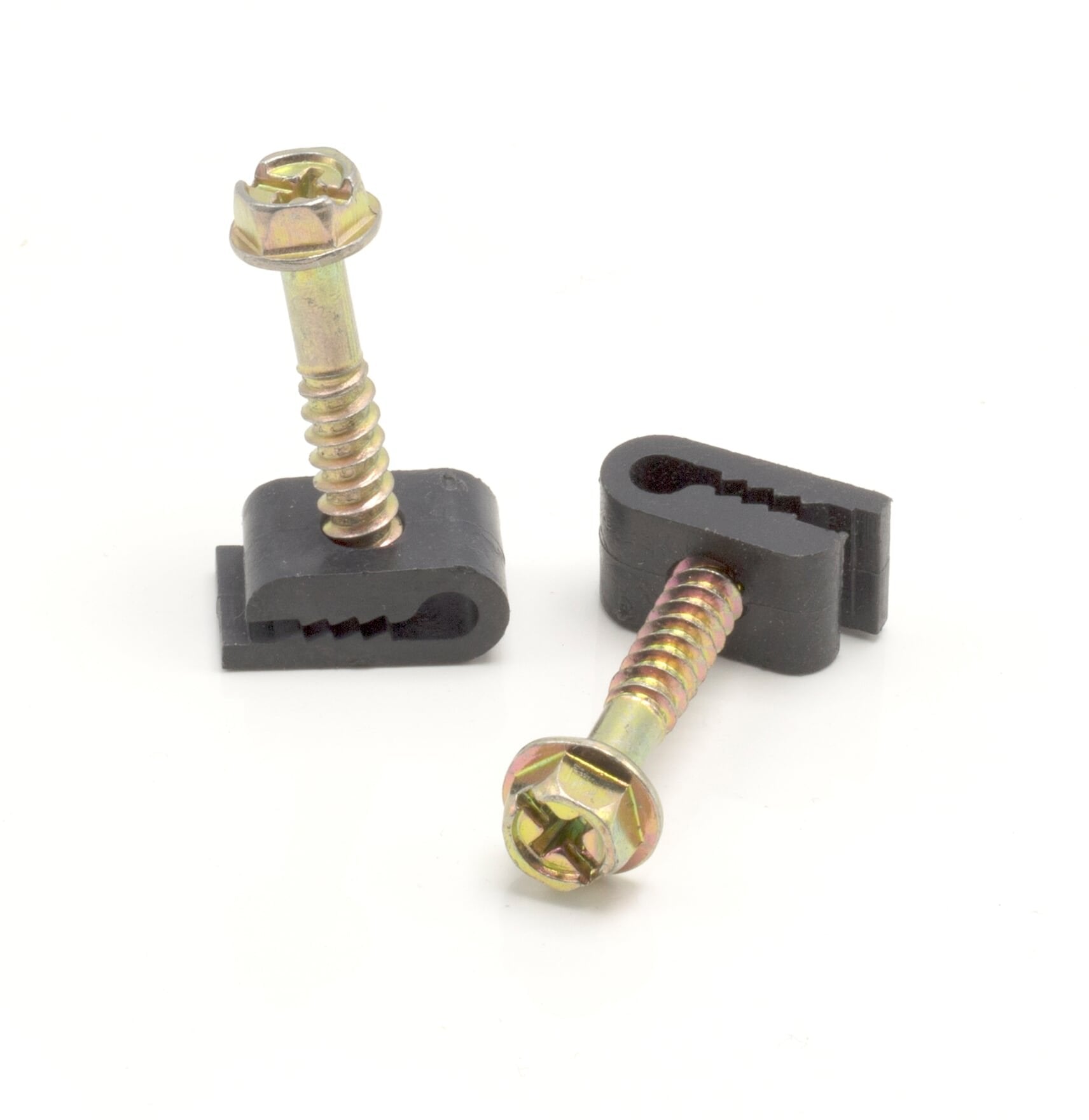 The Cimple Co   Mini Wire Cable Clips, Electrical Wire Cable Clip, 1/10 In (3 Mm) Screw Clip And Fastener, Black (100 Pieces Per