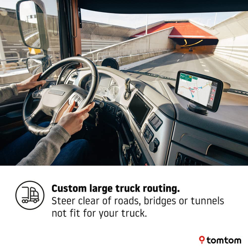 Tomtom Truck Gps Go Expert, 6 Inch Hd Screen, With Custom Truck Routing And Pois, Traffic Congestion Thanks To Tomtom Traffic, W