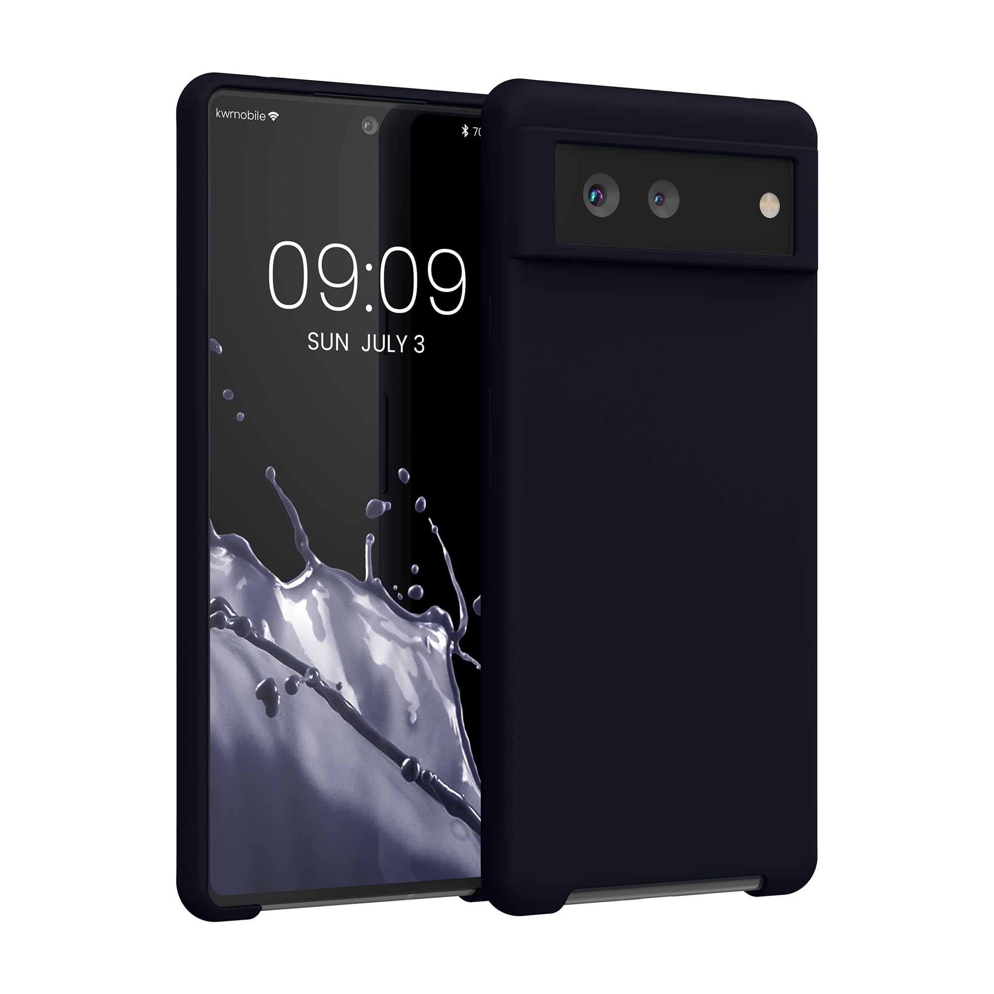 kwmobile Case Compatible with Google Pixel 6 Case - TPU Silicone Phone Cover with Soft Finish - Deep Ocean