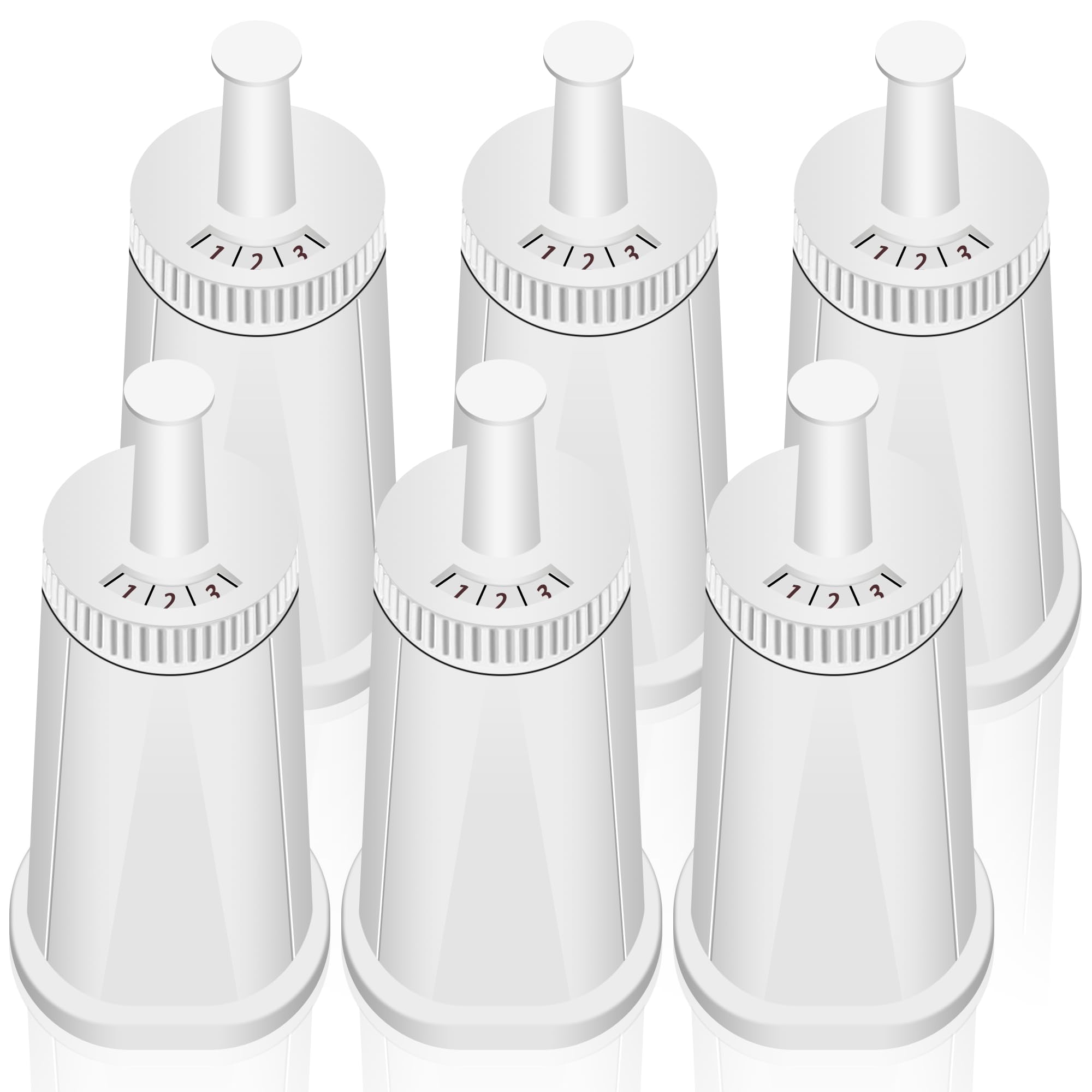 6 Pack Replacement Water Filter For Breville Espresso Machine Barista Touch Bes880, Barista Pro Bes878, Oracle Touch Bes990, Ora