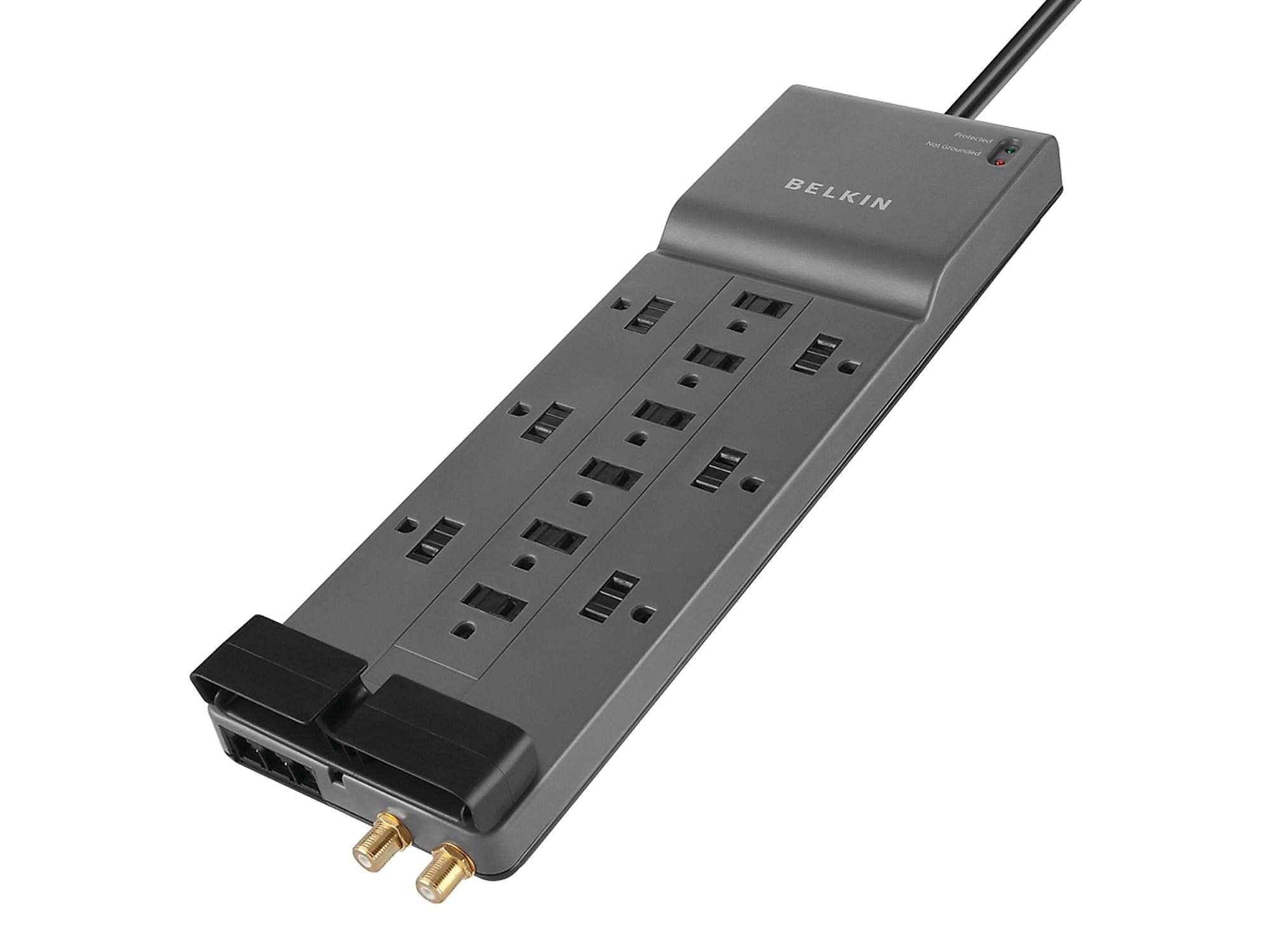 Belkin Surge Protector, 3940 Joules, 12 Outlets, 8, Gray