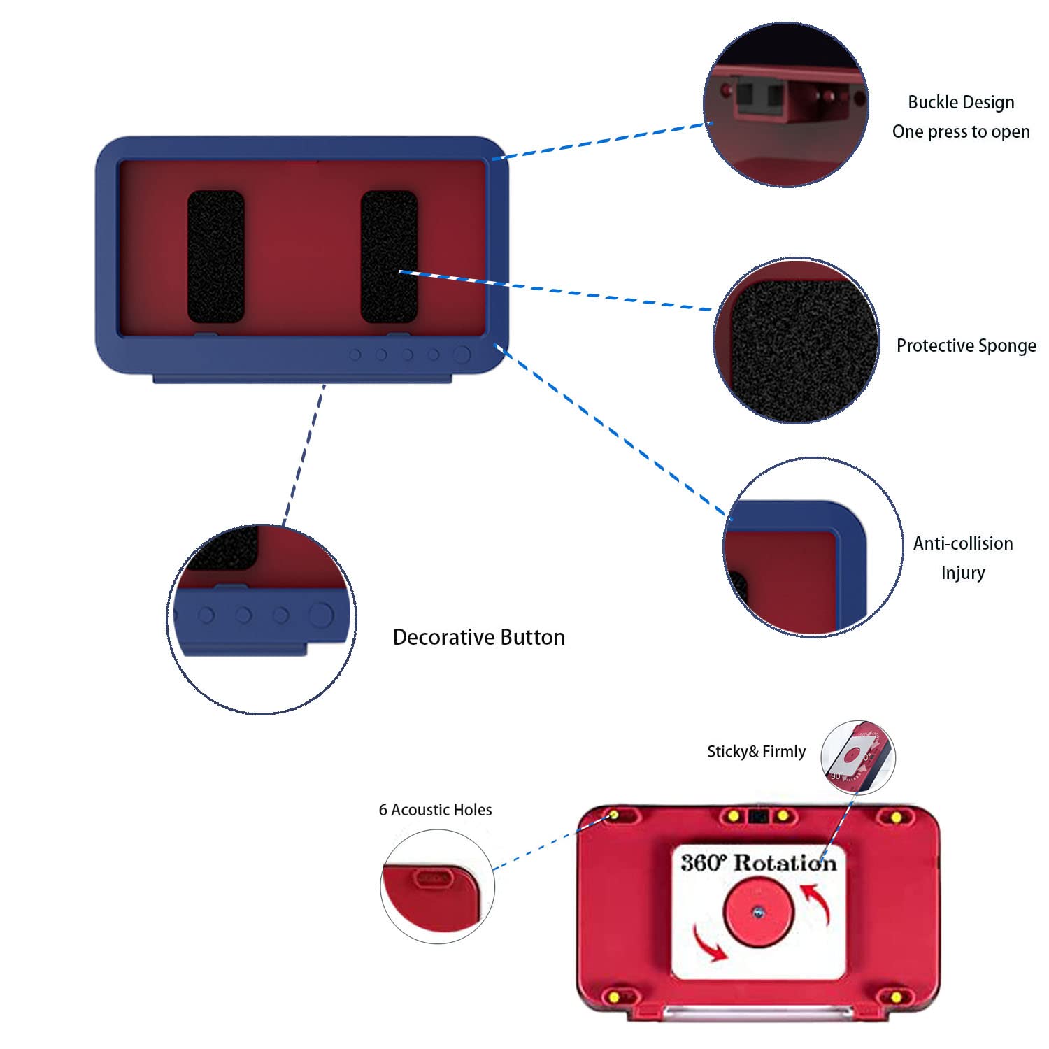 Phone Shower Holder Waterproof Box, 360 Rotating Wall Mount Shower Phone Case Anti-Fog Hd High Sensitivity Touch Screen For Show