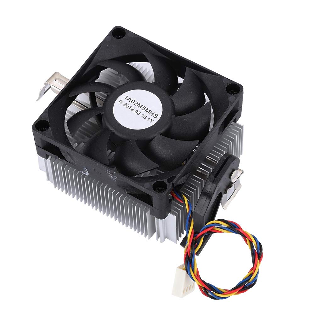 Plyisty Black Excellent Heat Dissipation Performance 12V 2200RPM CPU Fan, No Noise CPU Cooling Fan, CPU Cooler, for AM2 AM3 AM3+