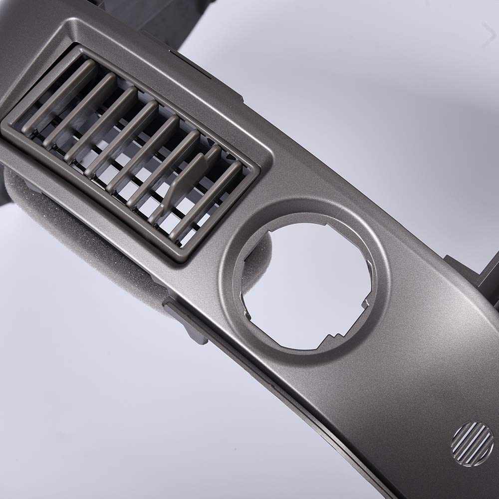 Grand Orange Center Dash Radio Ac Bezel Compatible With 2004 2006 Nissan Titan (Le, Se) / 2005 2006 Nissan Armada (Le. Se) Gray