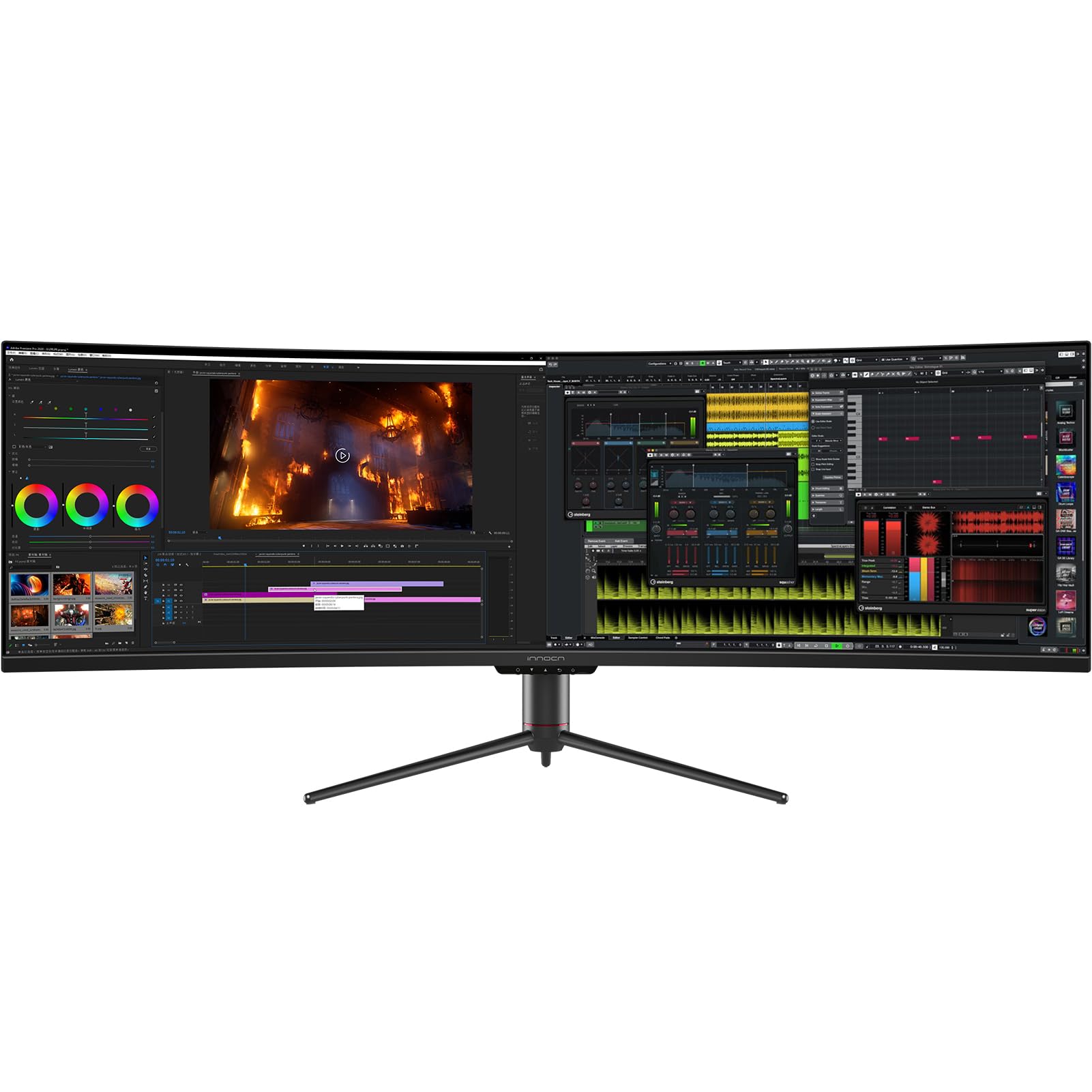 Innocn 49'' Curved Gaming Monitor 144Hz Ultrawide 32:9 Wdfhd 3840 X 1080P, R1800, 99% Srgb, Hdr400, Usb Type C, Displayport, Hdm