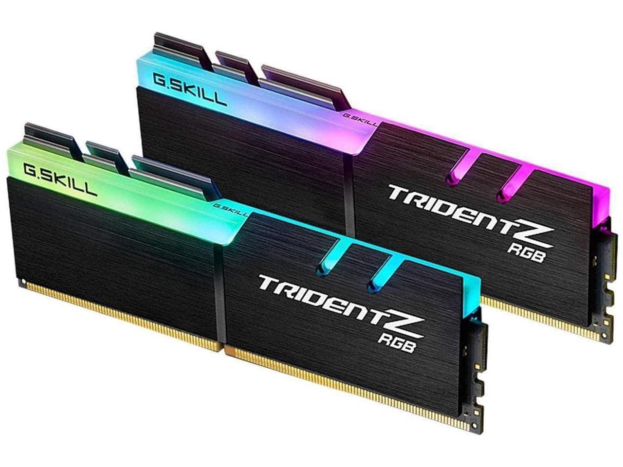 G.Skill 64Gb Ddr4 Tridentz Rgb 4000Mhz Pc4 32000 Cl18 1.40V Dual Channel Kit