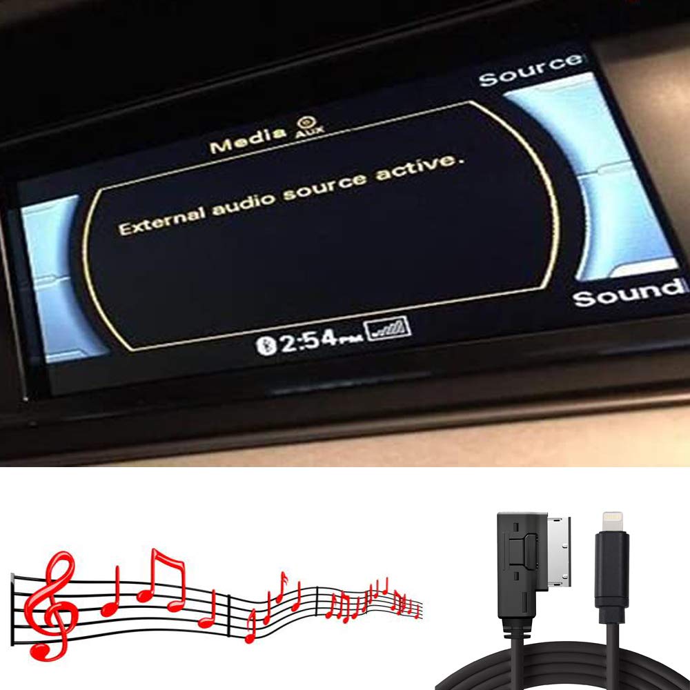 Drimfly Ami Mmi Aux Cable   Compatible With Audi A3/A4/A5/A6/A7/A8/S4/S6/S8/Q5/Q7/R8/Tt 2011 2016 With Mmi 3G System