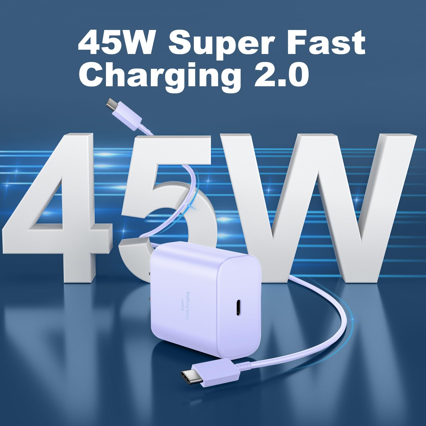 45W Usb C Fast Charger Block Super Fast Charging Type C Charger For Samsung Galaxy S24 Ultra/S24/S24+/S23 Ultra/S23/S22 Ultra/S2