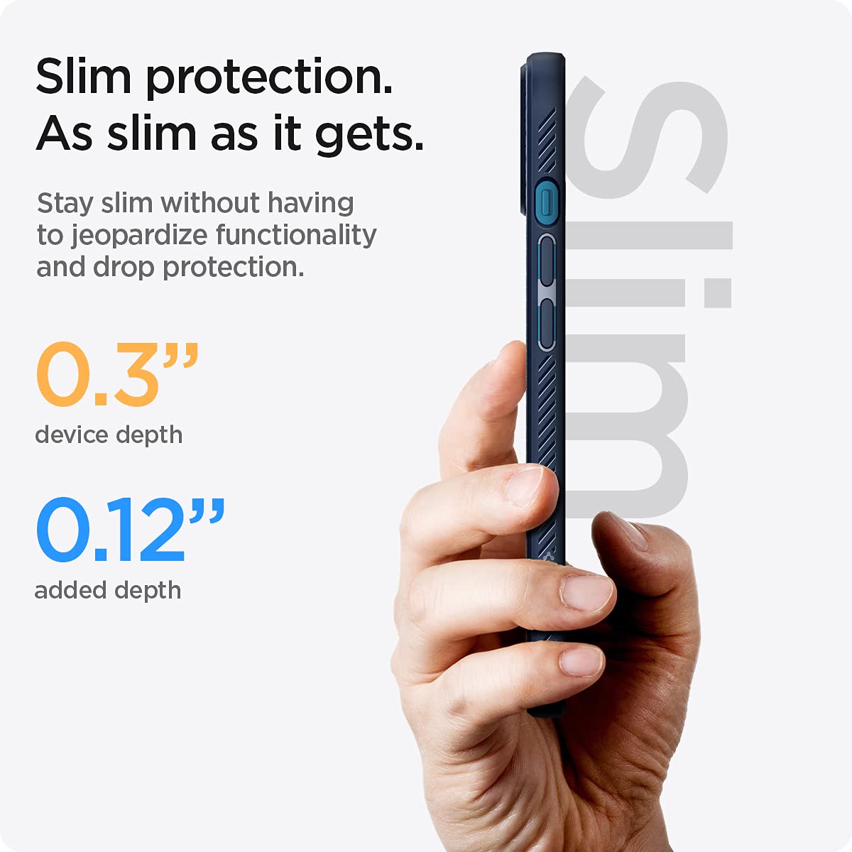 Spigen Liquid Air Designed For Iphone 13 Case (2021) - Navy Blue