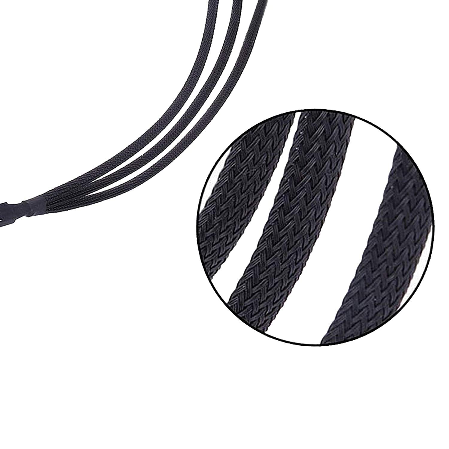 Gebildet 4 Pin Pwm Fan Splitter Cable, Sleeved Braided Adapter Computer Pc Fan Power Extension Cable 1 To 3 Converter For Comput