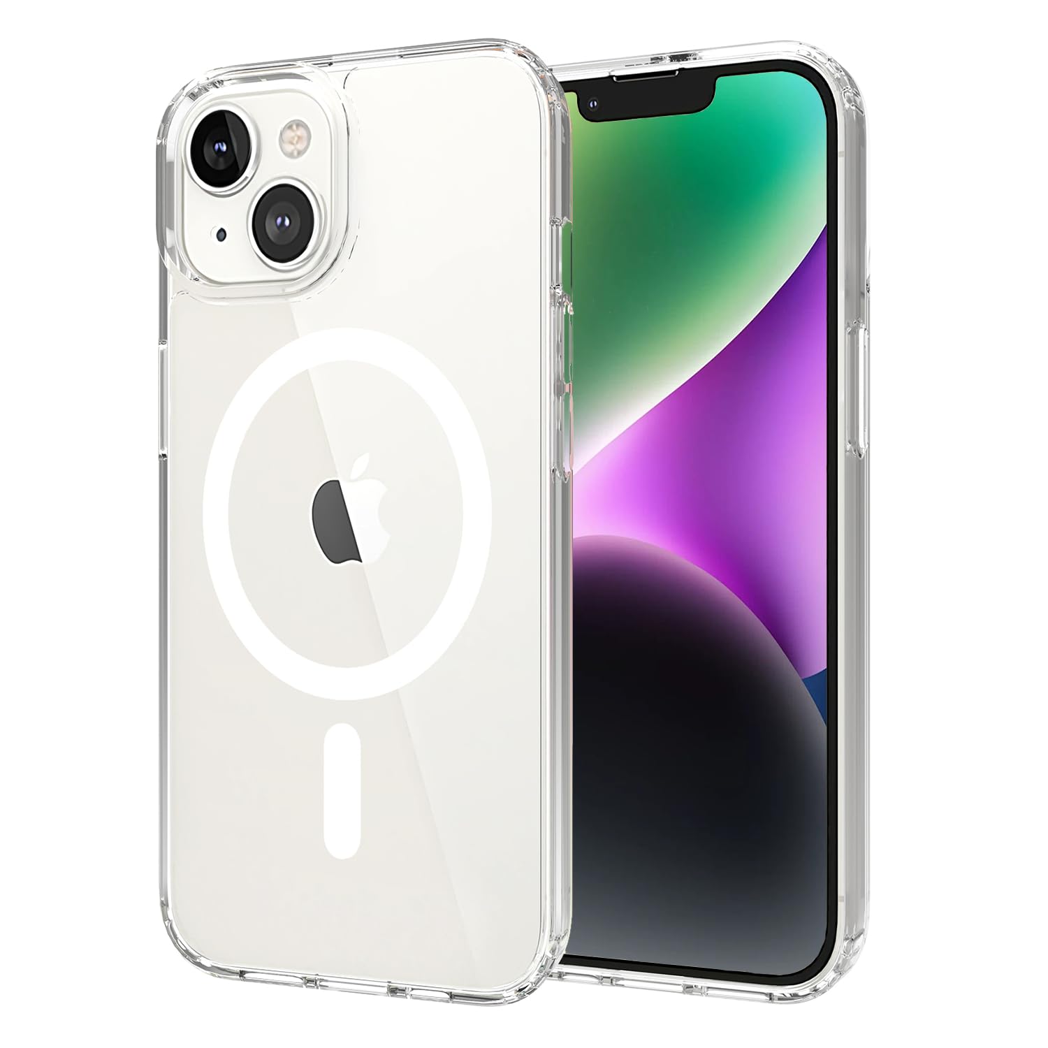 Pinlisheng For Iphone 14/Iphone 13 Case 6.1 Inch [Compatible With Magsafe] Shockproof Slim Phone Bumper Cover, Magnetic Phone Ca