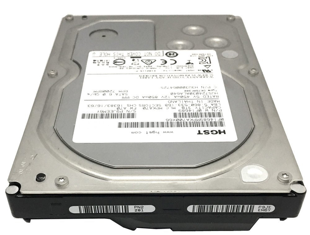 Hgst Ultrastar 7K4000 3Tb 7200Rpm 64Mb Cache Sata 6.0Gb/S 3.5'' Internal Hard Drive (Enterprise Grade) Hus724030Ala640 (0F19455)