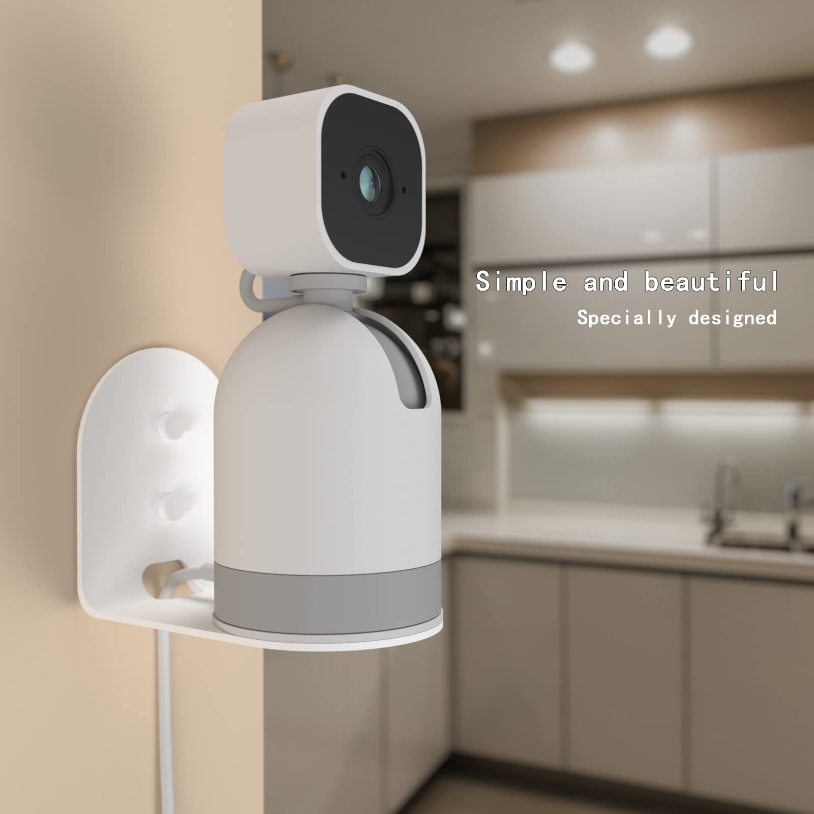 Zwolf Metal Wall Mount For Blink Mini Pan Tilt Camera, Provide Better Viewing Angles For Blink Mini Pan Tilt Mount (2 Pack)