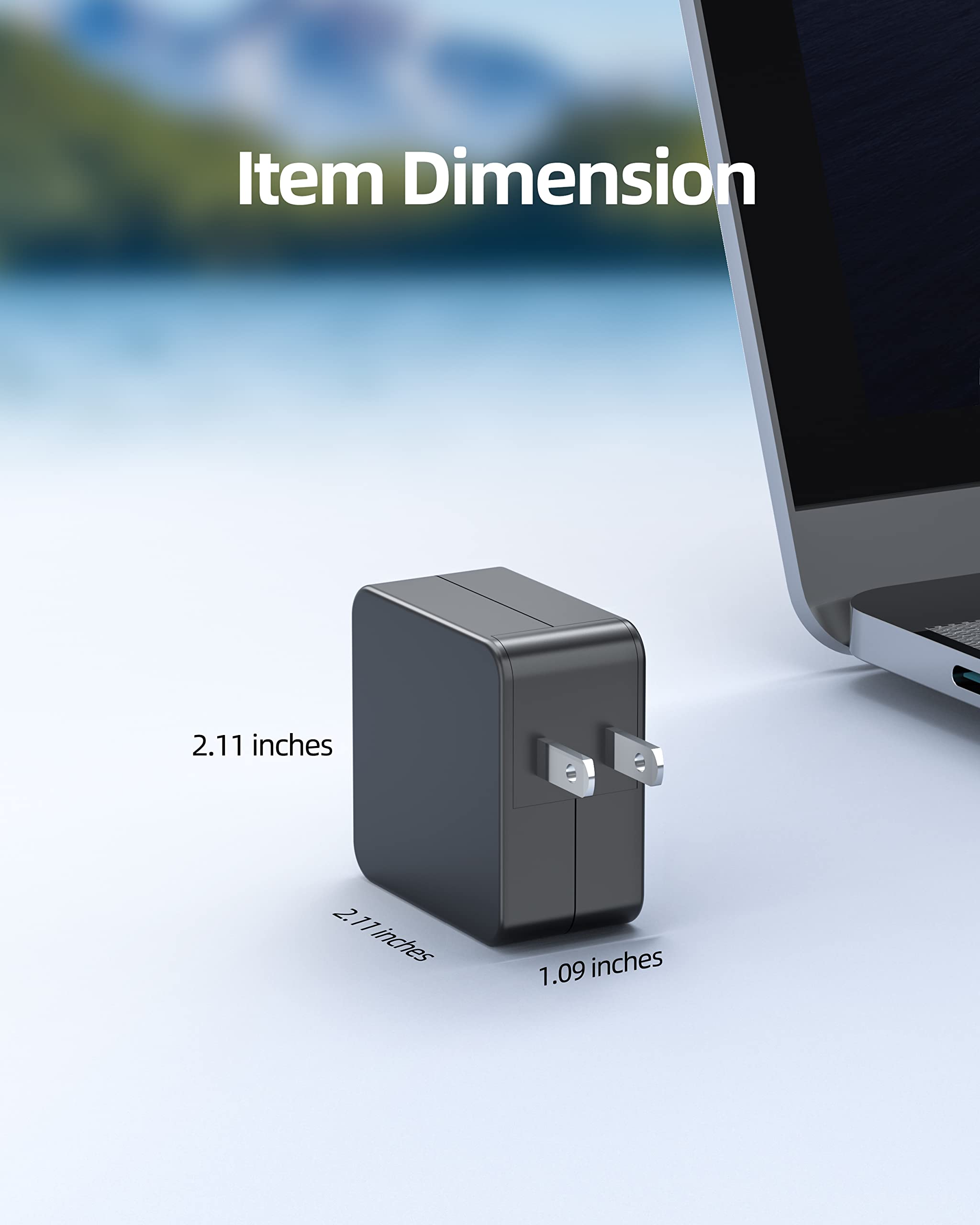 Laptop Charger Fit For Asus Chromebook Flip C100P C100Pa C100 C201P C201Pa C201 Notebook, (Ul Safety Certified) (Not Fit Usb C), Special Usb 6 Pin Connector, 24W