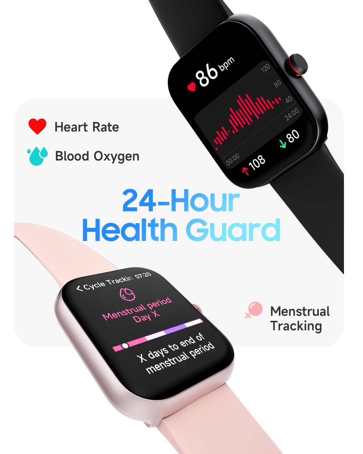 Toobur Smart Watch For Men Women, Alexa Built-In, Answer/Make Calls, 1.91 Hd Screen Fitness Watch, Ip68 Waterproof, 100 Sports,