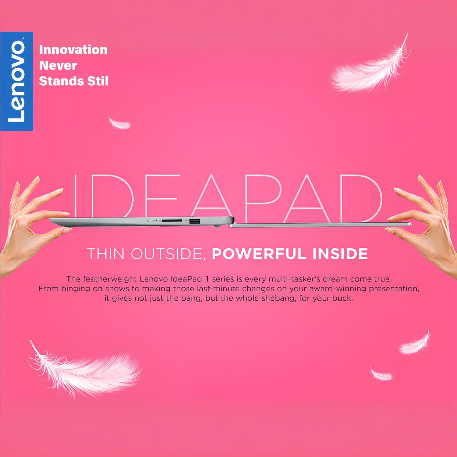 Lenovo Ideapad Laptop, 15.6'' Fhd Display, Amd Ryzen 5 5500U (Beats I7 1185G7), Long Battery Life, Usb C, Webcam, Hdmi, Wi Fi 6,