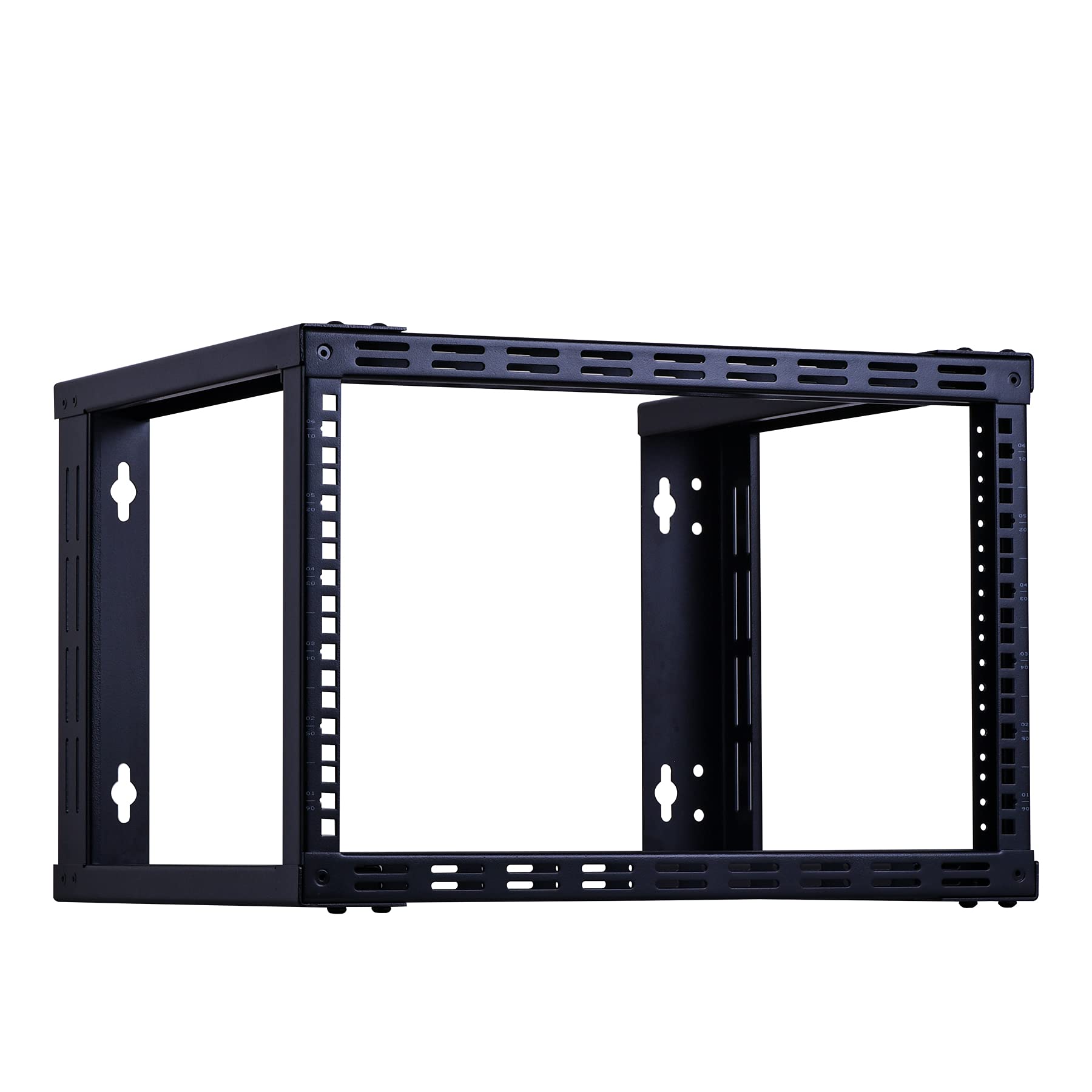 Rackpath 6U Wall Mount Rack Open Frame 19In Server Equipment Rack Heavy Duty   17In Depth