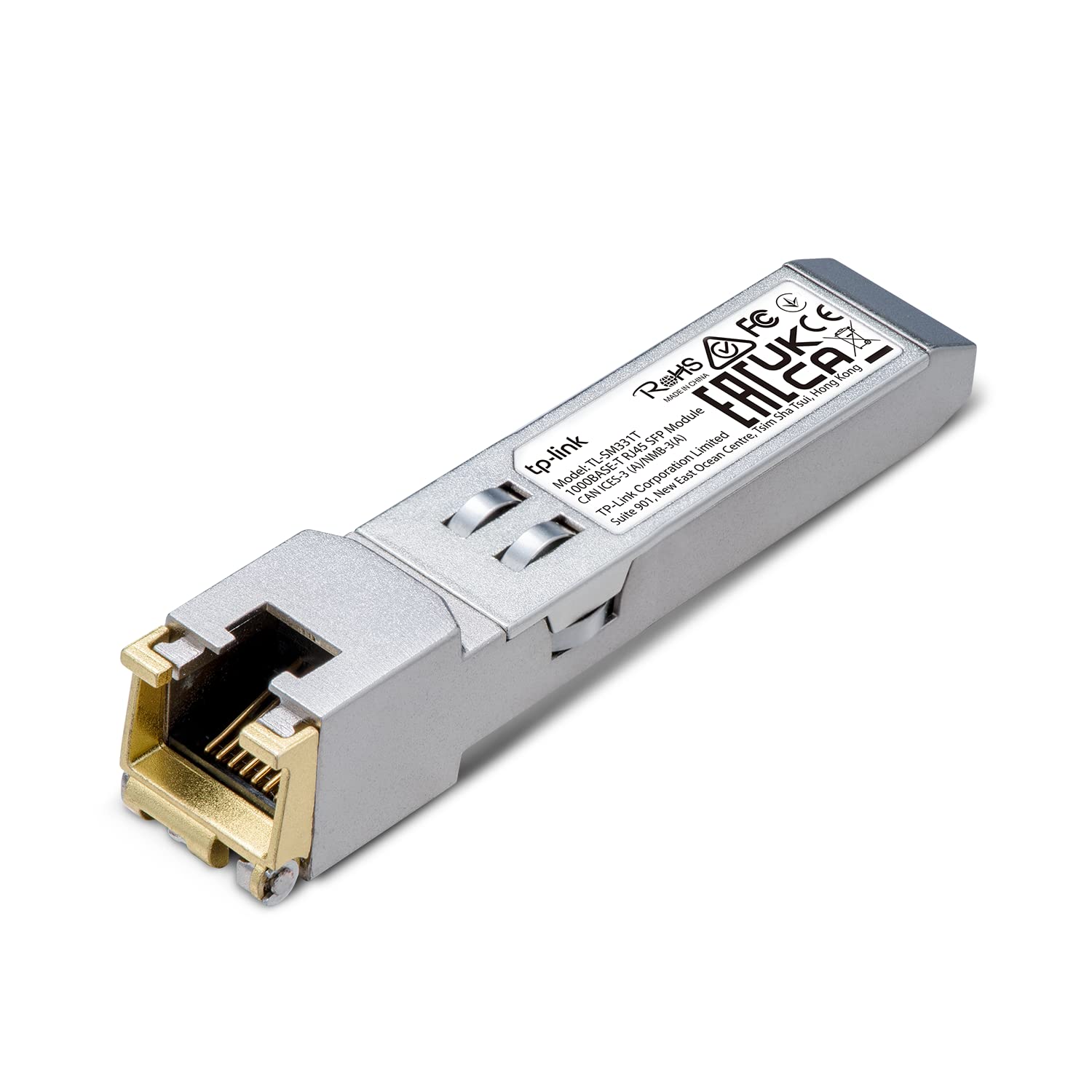 Tp Link Tl Sm331T | 1000Base T Rj45 Sfp Module | 1.25G Copper Sfp Transceiver | Sfp To Ethernet | Plug And Play | Hot Pluggable