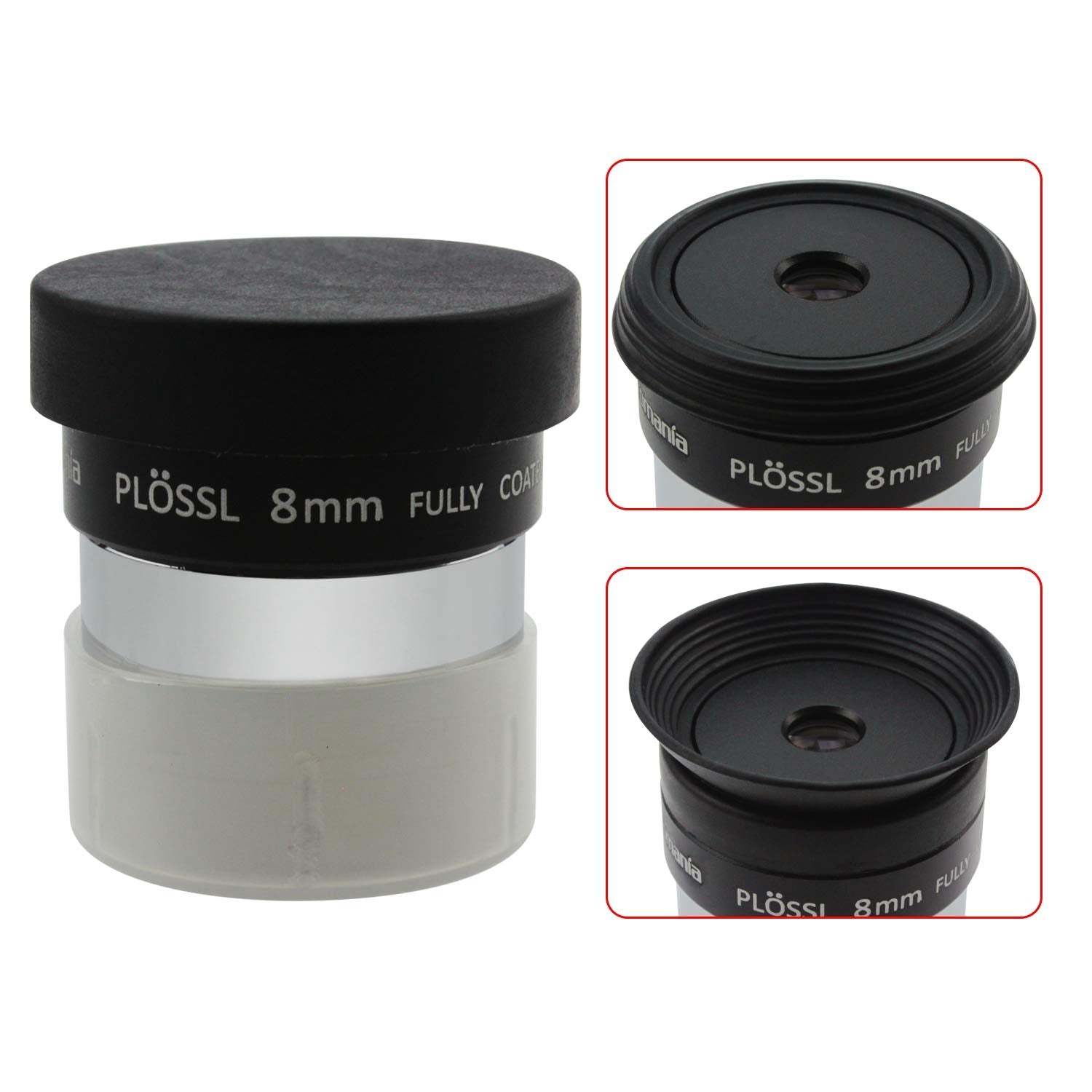 Astromania 1.25'' 8Mm Plossl Telescope Eyepiece   4 Element Plossl Design   Threaded For Standard 1.25Inch Astronomy Filters