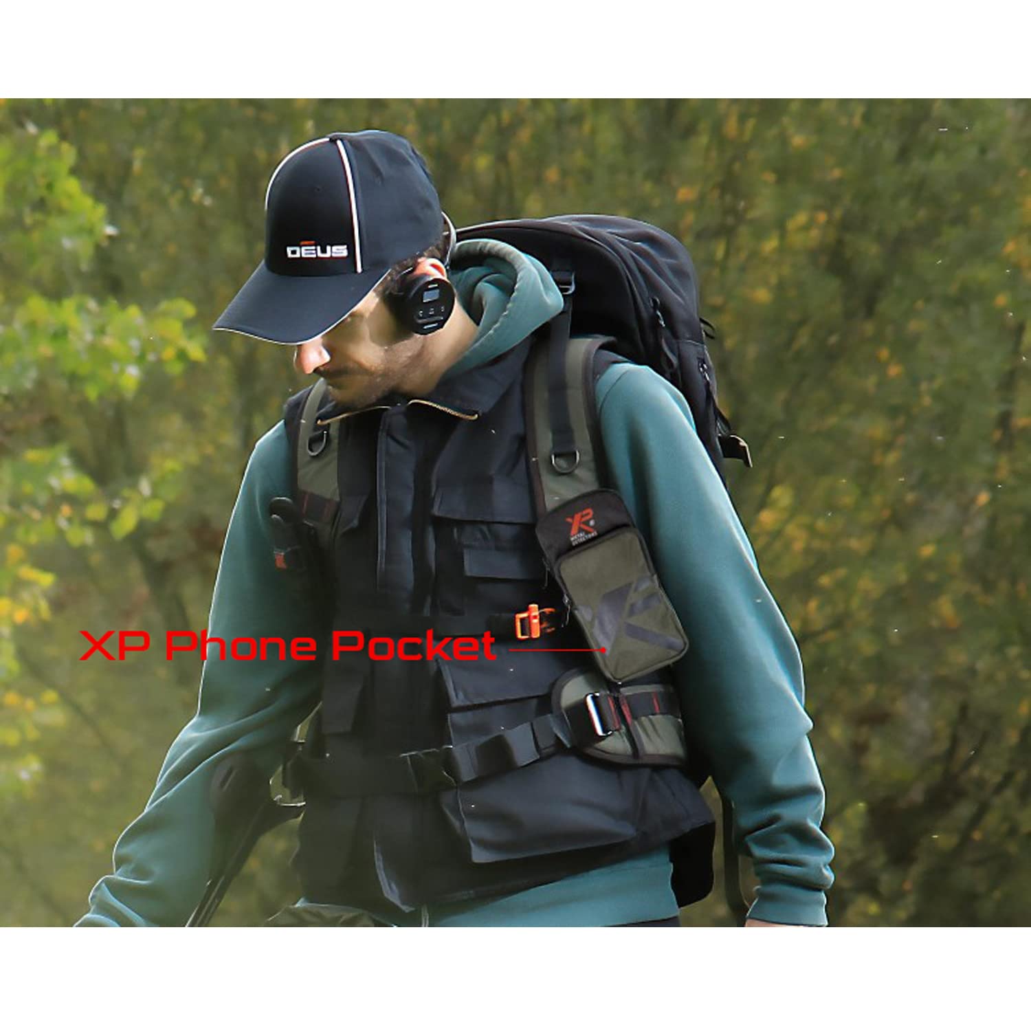 Xp Phone Pocket To Safely Store Your Mobile Phone, Your Remote Control Or Your Small Finds, With Molle Attachment Systems (Xppho