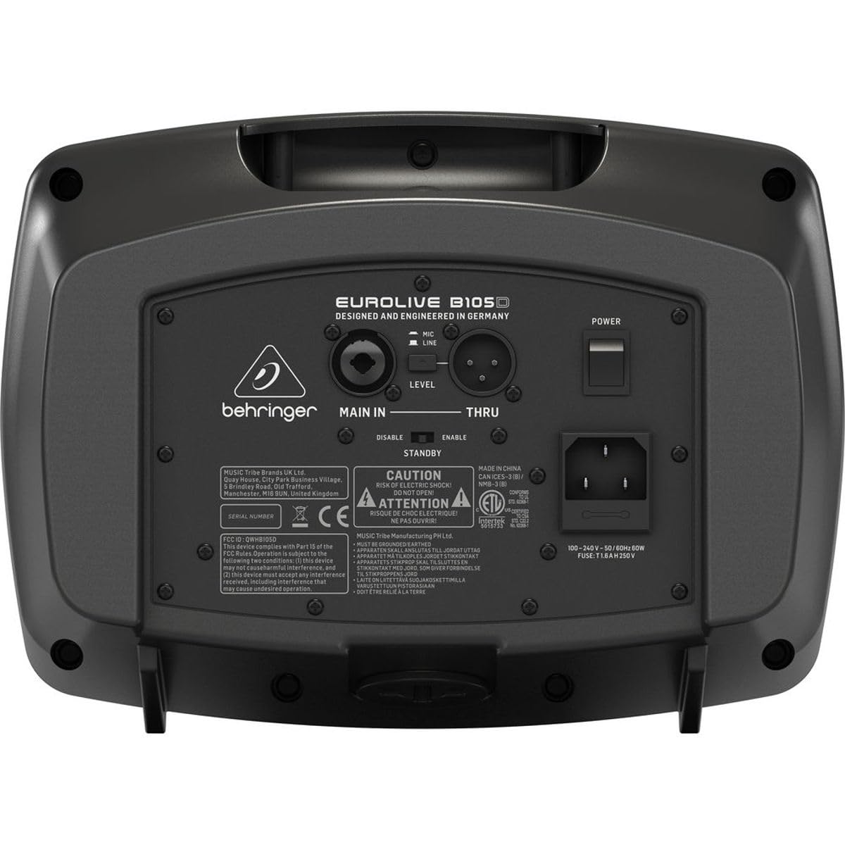 Behringer B105D 50W 5 Inch Powered Monitor Speaker