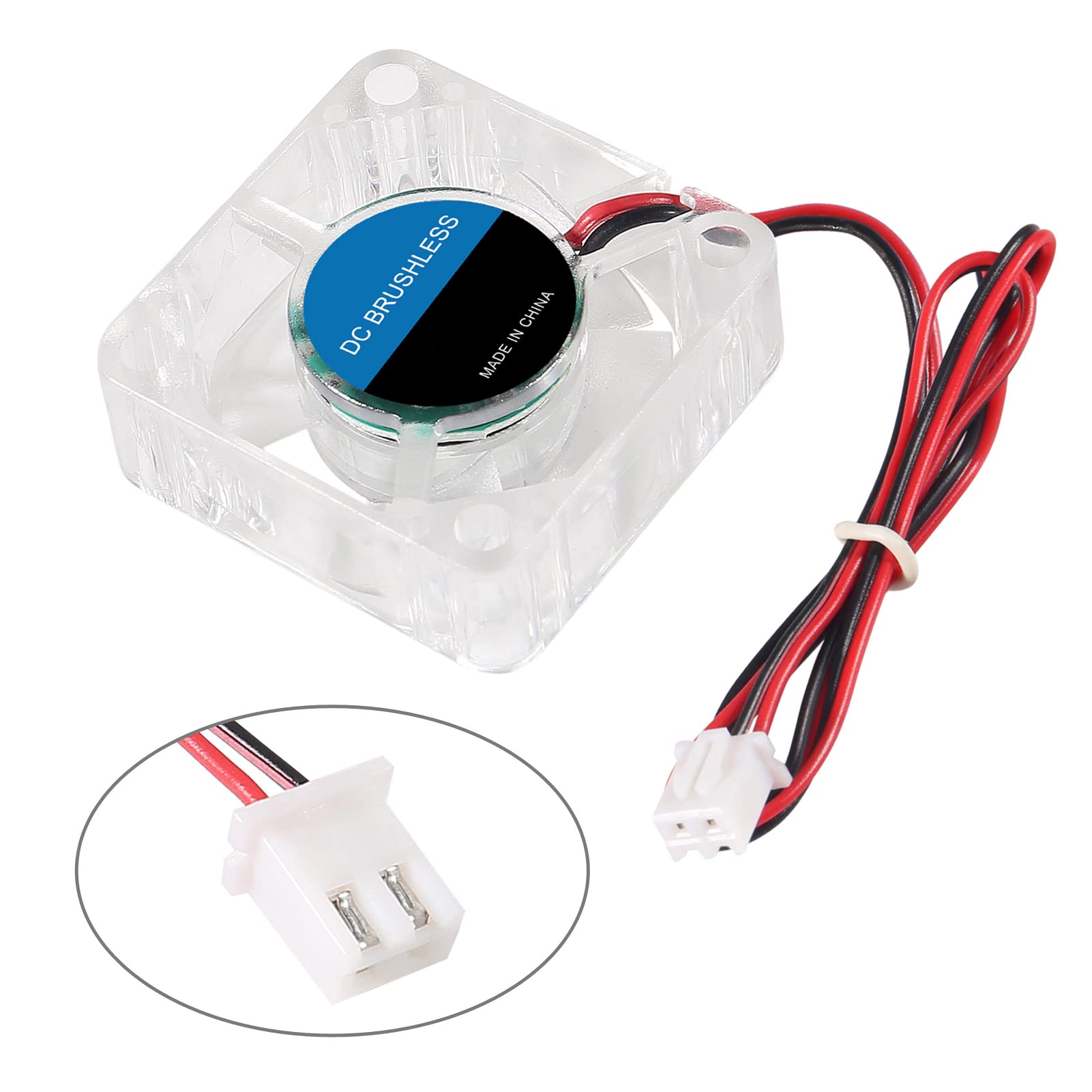 4Pcs 3010 Fan 30Mm 30X30X10Mm Rgb Fan Color Led Dc 24V 3010 Dc Cooler Hydraulic Bearing Brushless Cooling 30X10Mm 2Pin