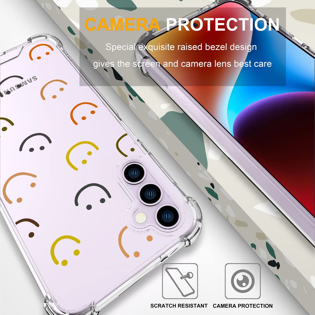 Endiy Samsung Galaxy S23+ Plus Case For Women Girls Girly Cute Designer Phone Case Clear With Design, Compatible With Samsung Ga