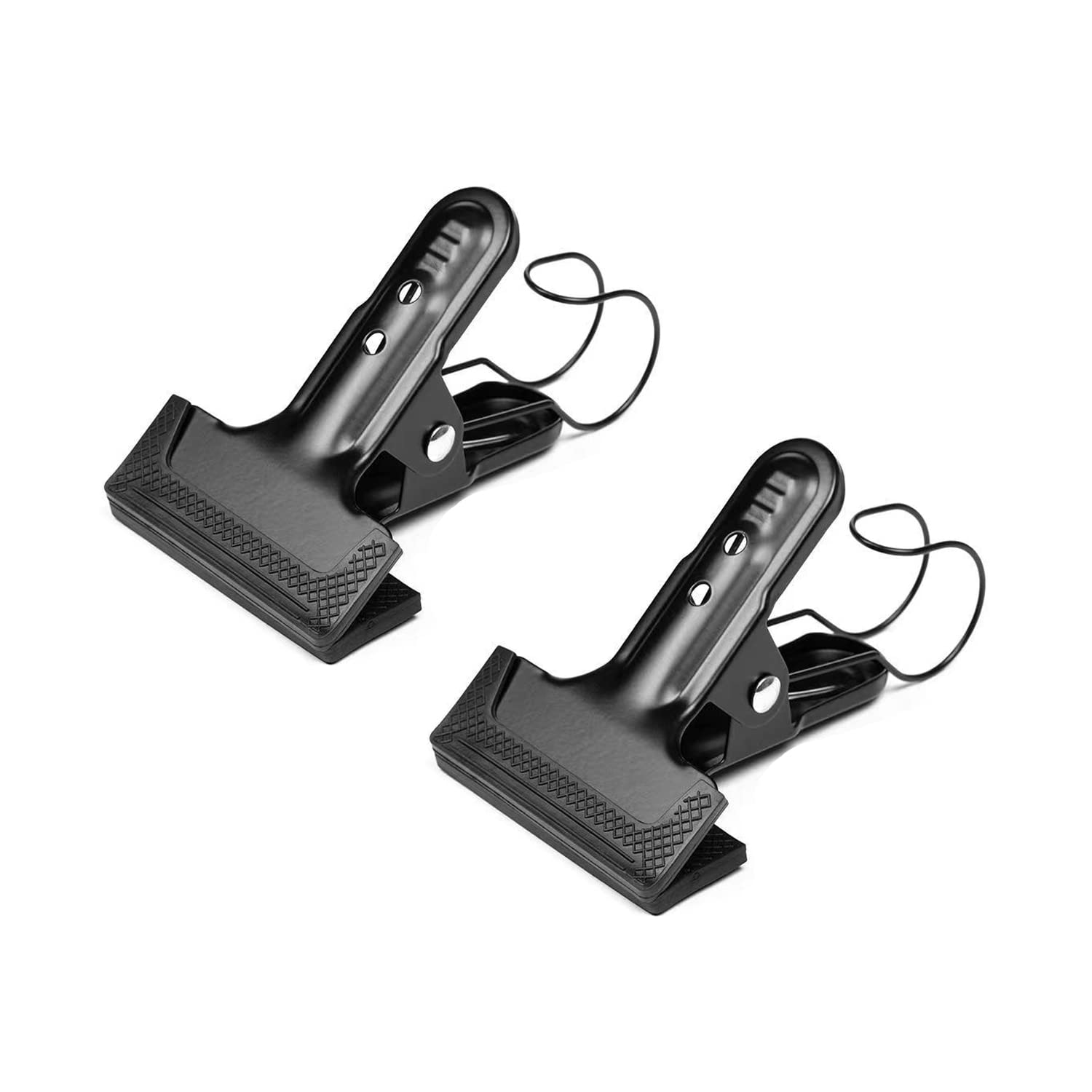 Kagyoku Backdrop Spring Clamps With Hook  2 Pack Of 4'' Heavy Duty Clips For Photography Background Stands, Woodworking & Home I