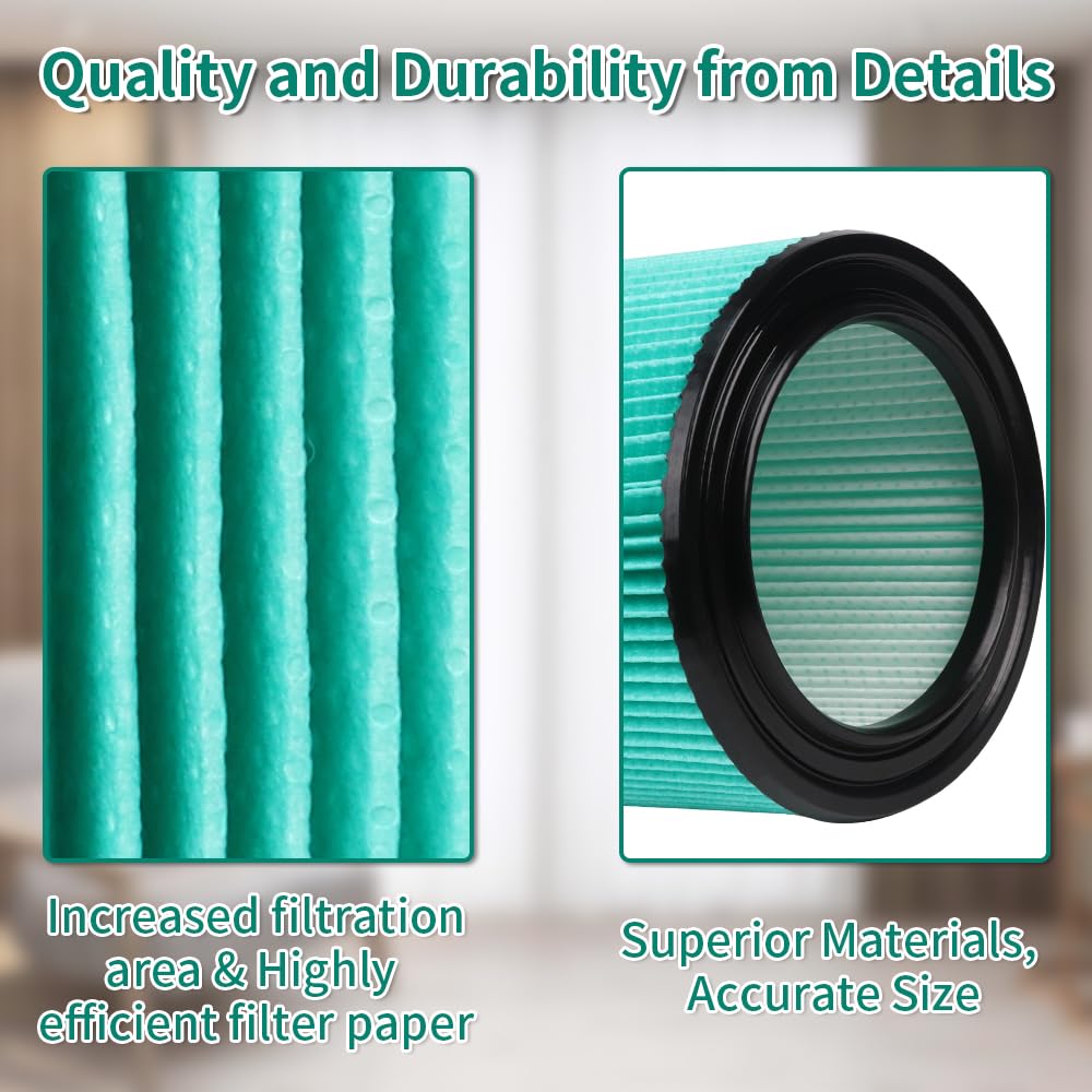 5 Layer Vf6000 Replacement Filter For Ridgid 5 20 Gallon Wet Dry Vacuums Wd5500 Wd0671 Wd6425 Wd7000 Wd1280 Wd1851 Wd1680 Wd1956