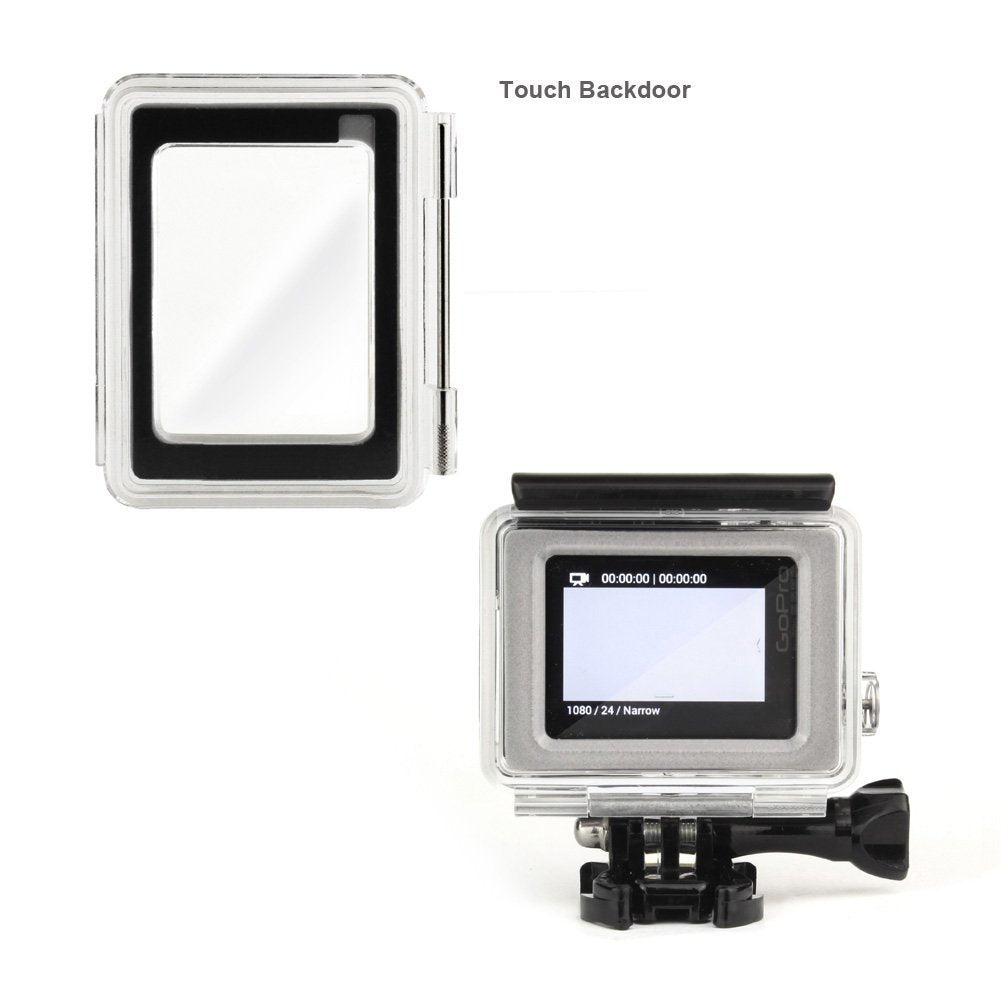 Soonsun Backdoor Case Cover Kit For Gopro Hero 3+ Hero 4 Standard Waterproof Housing Case (Standard Backdoor + Skeleton Backdoor