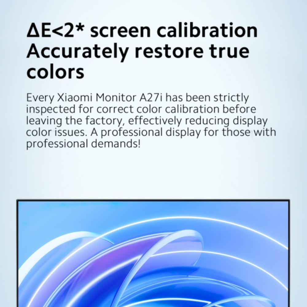 Xiaomi A27I 27 Inch Monitor, 100Hz High Refresh Rate, Ips Hard Screen, 7.5Mm Ultra-Slim Body, 1080P Fhd Resolution, ??