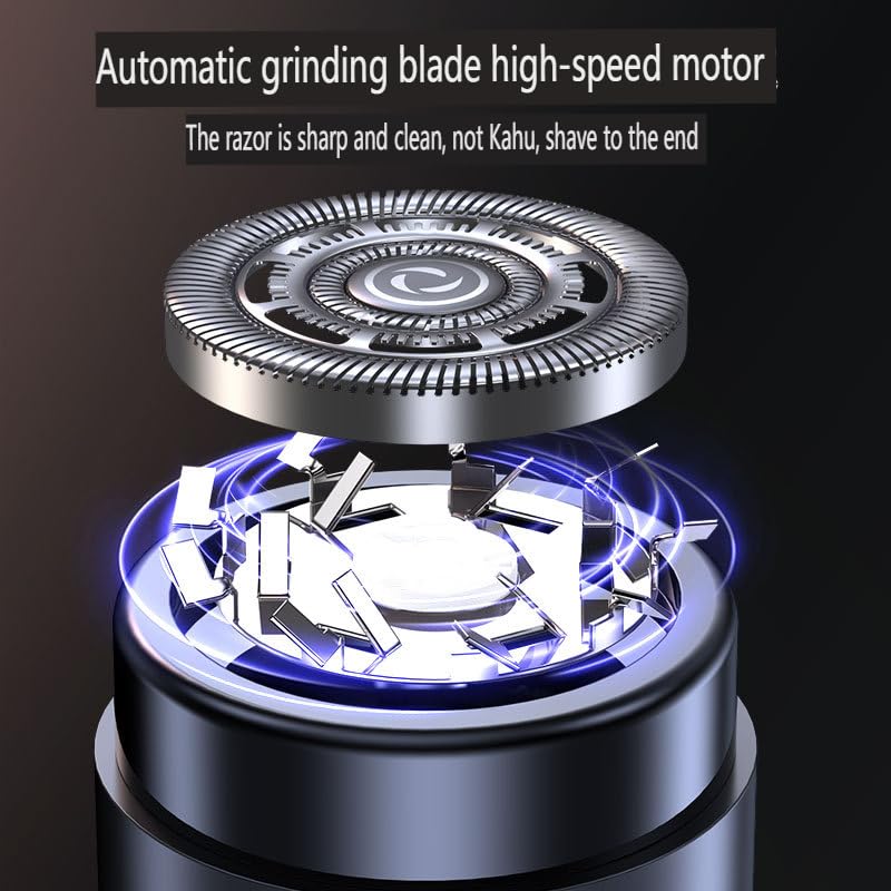 Electric Mini Razor Pockets Shaver For Men,Floating Big Shave Head Quick Shave, Waterproof Ipx7 Mini Portable Shaver,Usb C Charg