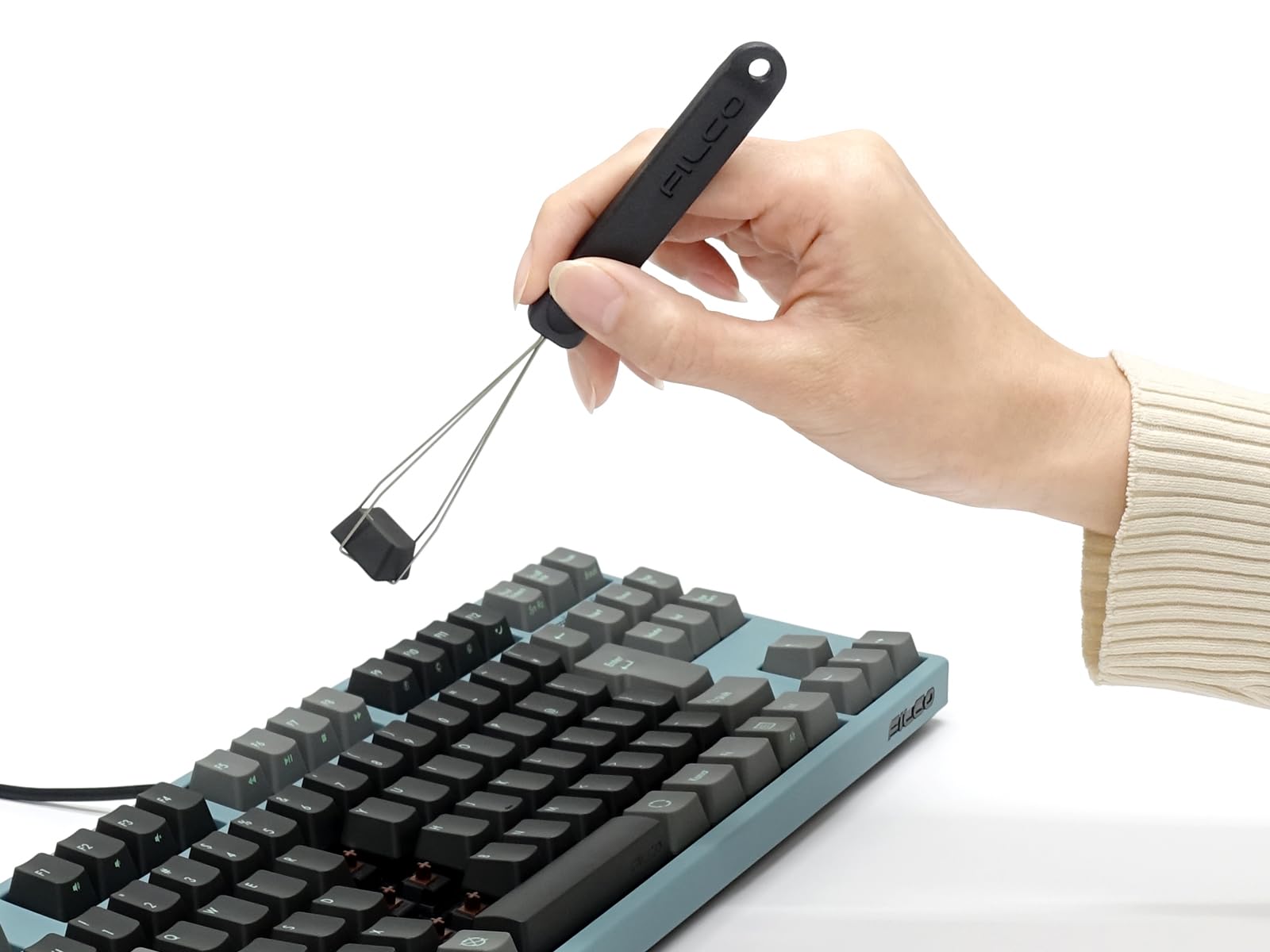 Filco Keyboard Key Top Puller Keycap Remover Keypuller Professional Keyboard Maintenance Tool Black