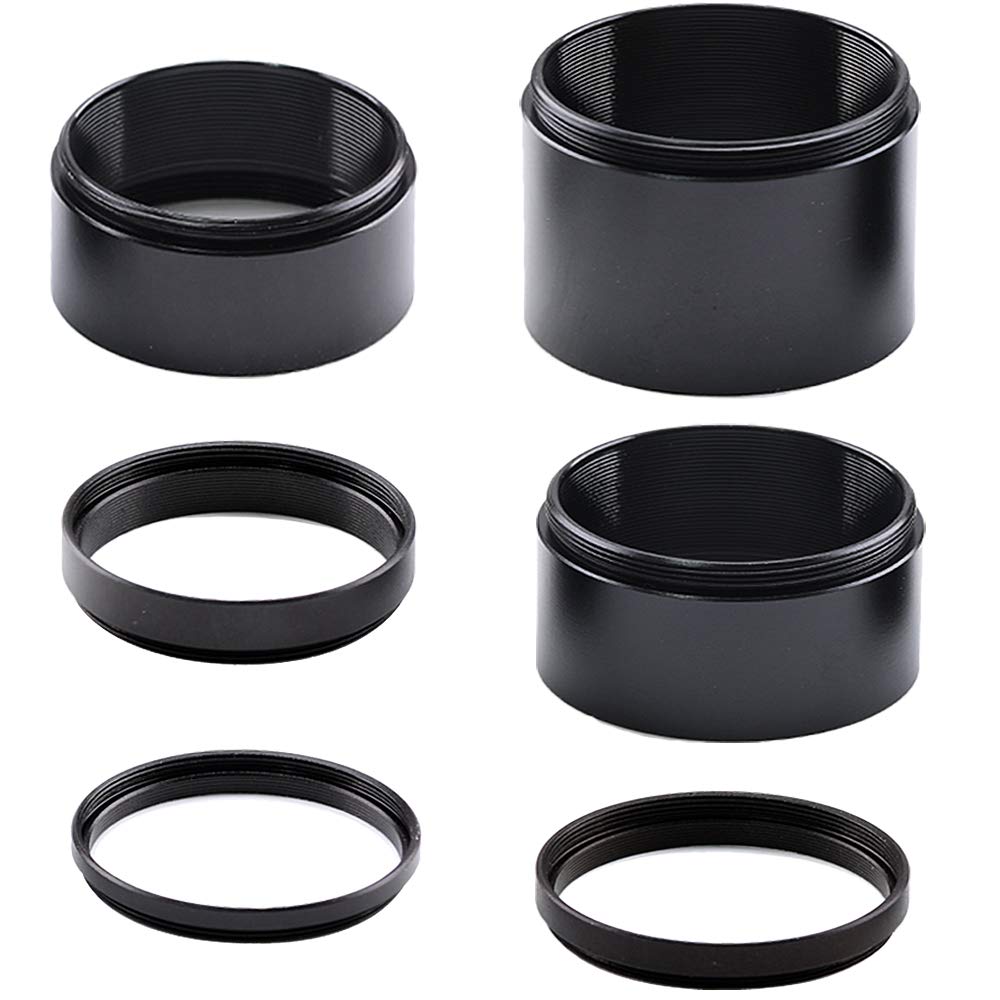 Starboosa Telescope T2-Extension Tube Kit For Cameras And Eyepieces - Length 3Mm 5Mm 7Mm 15Mm 20Mm 30Mm - M42X0.75 On Both Sides