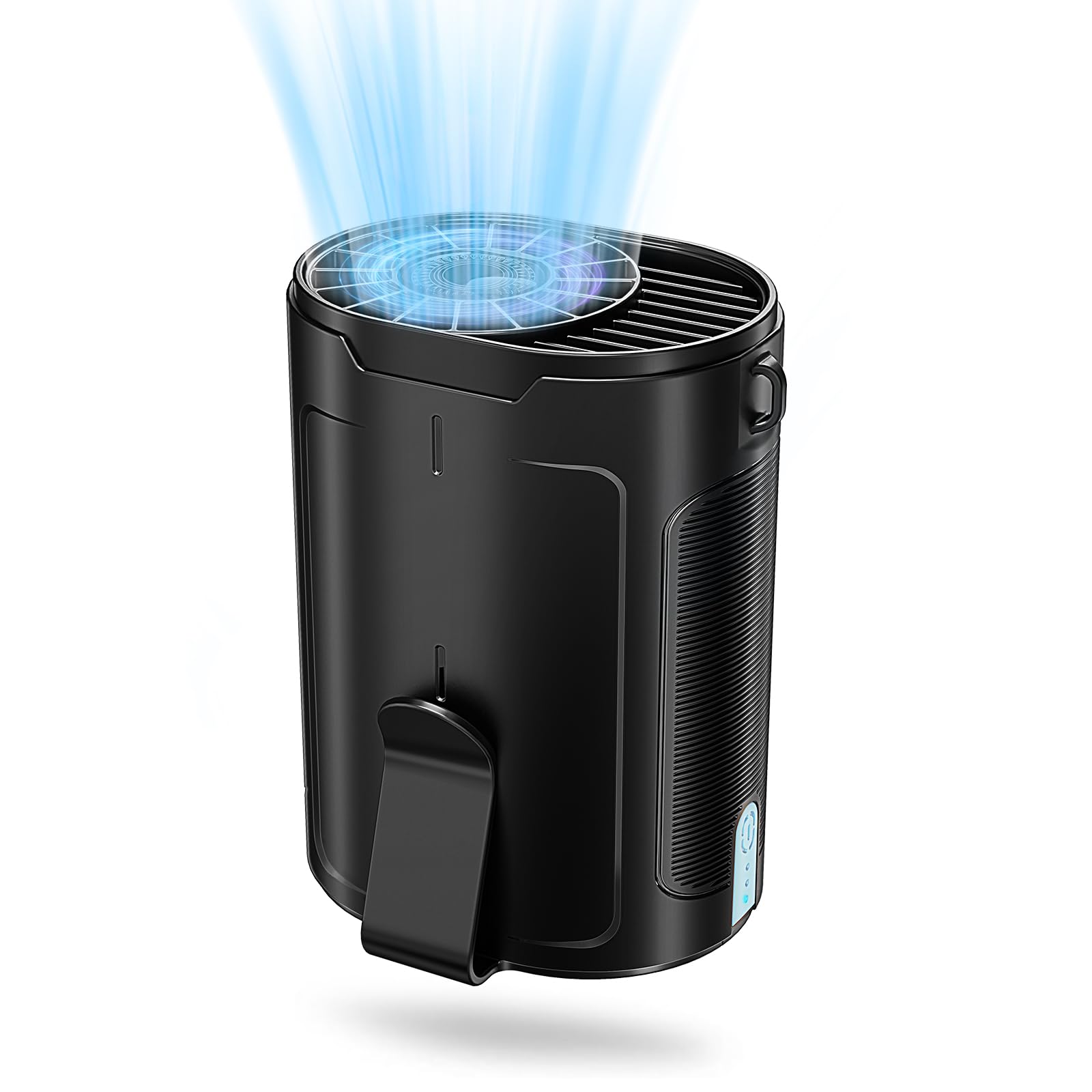 Barito Portable Waist Fan, Shirt Fan Rechargeable With 25H Battery Life, 4 Speed Powerful Belt Fan With 6600 Rpm Personal Cool C