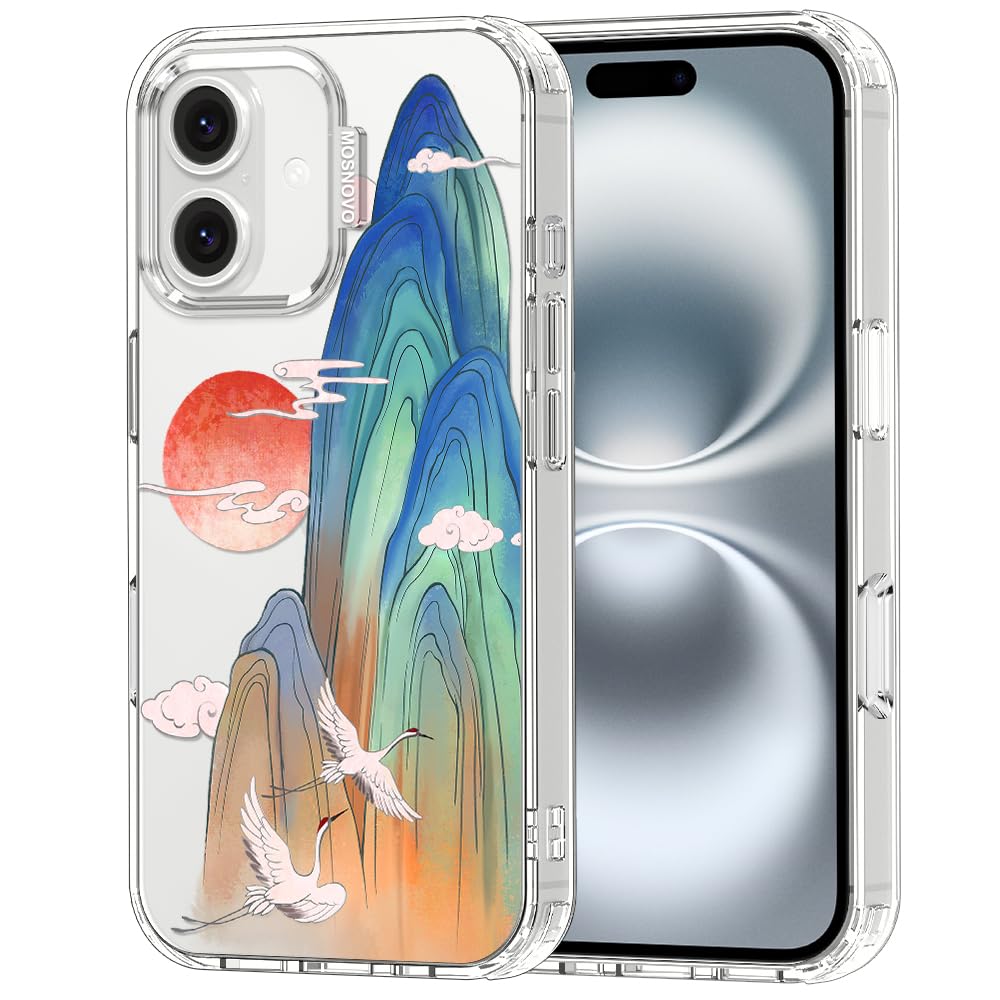 MOSNOVO for iPhone 16 Plus Case, Shockproof Military-Grade Protection 6.6ft Drop Tested, Clear Phone Case for iPhone 16 Plus, Ce