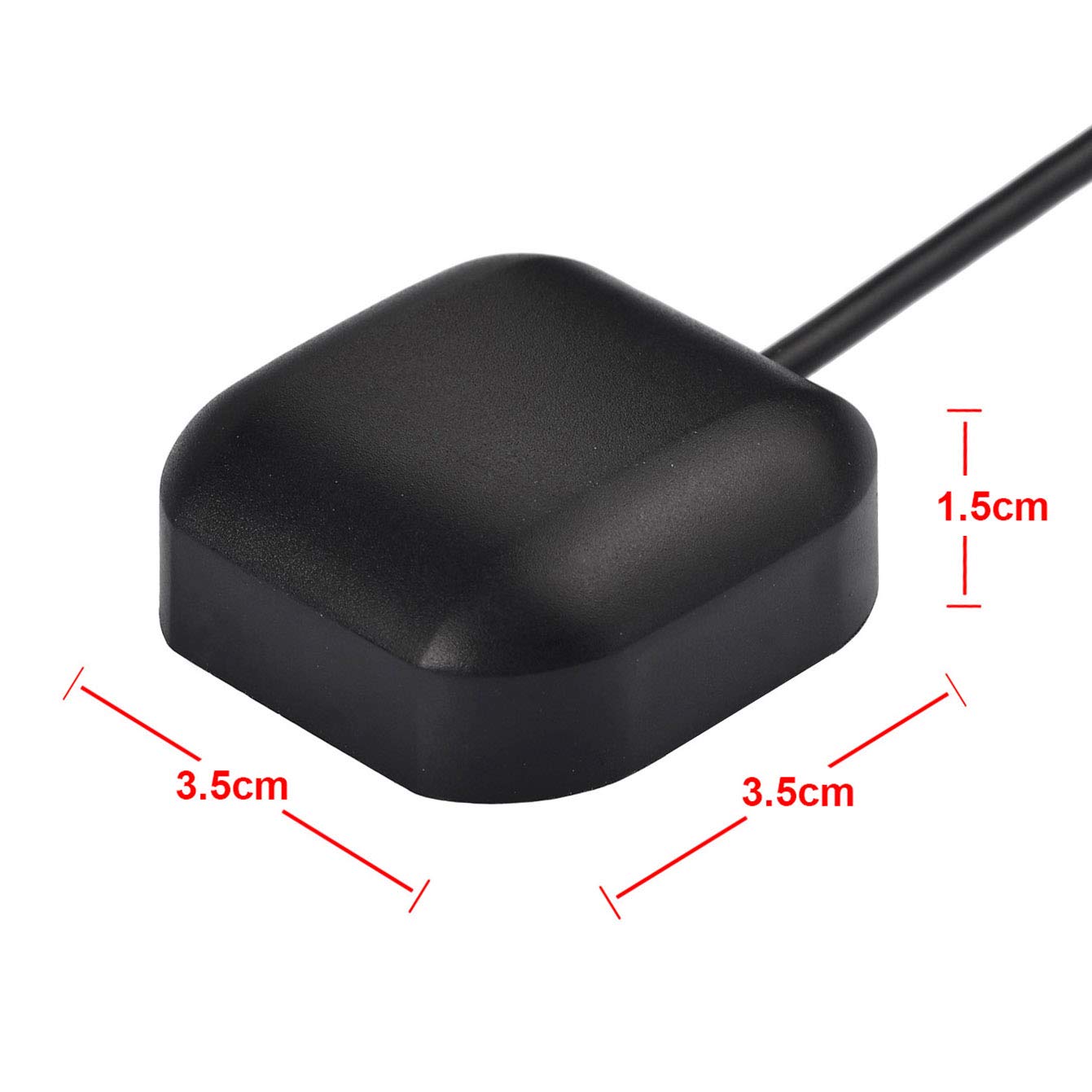 Bingfu Waterproof Active Gps Navigation Antenna Adhesive Mount Sma Male Gps Antenna With 15Cm 6 Inch U.Fl Ipx Ipex To Sma Female